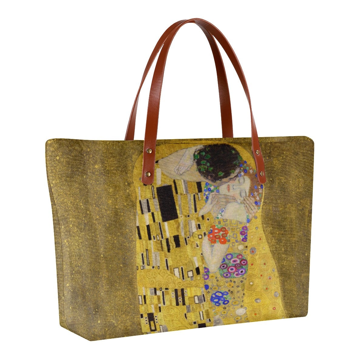 The Kiss Painting by Gustav Klimt Waterproof Tote Bag