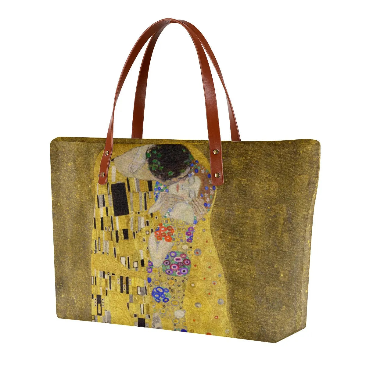 The Kiss Painting by Gustav Klimt Waterproof Tote Bag