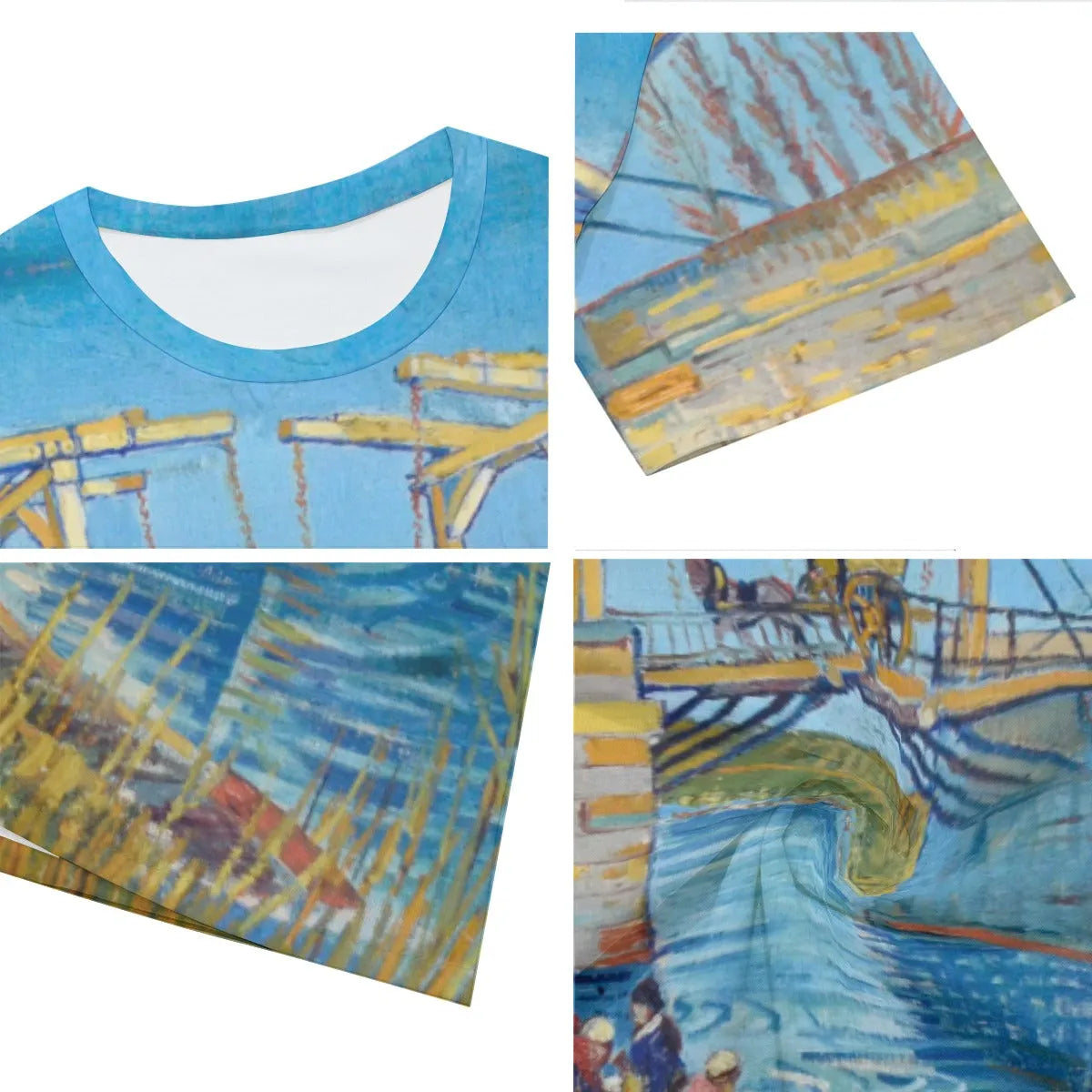 The Langlois Bridge at Arles with Women Washing T-Shirt