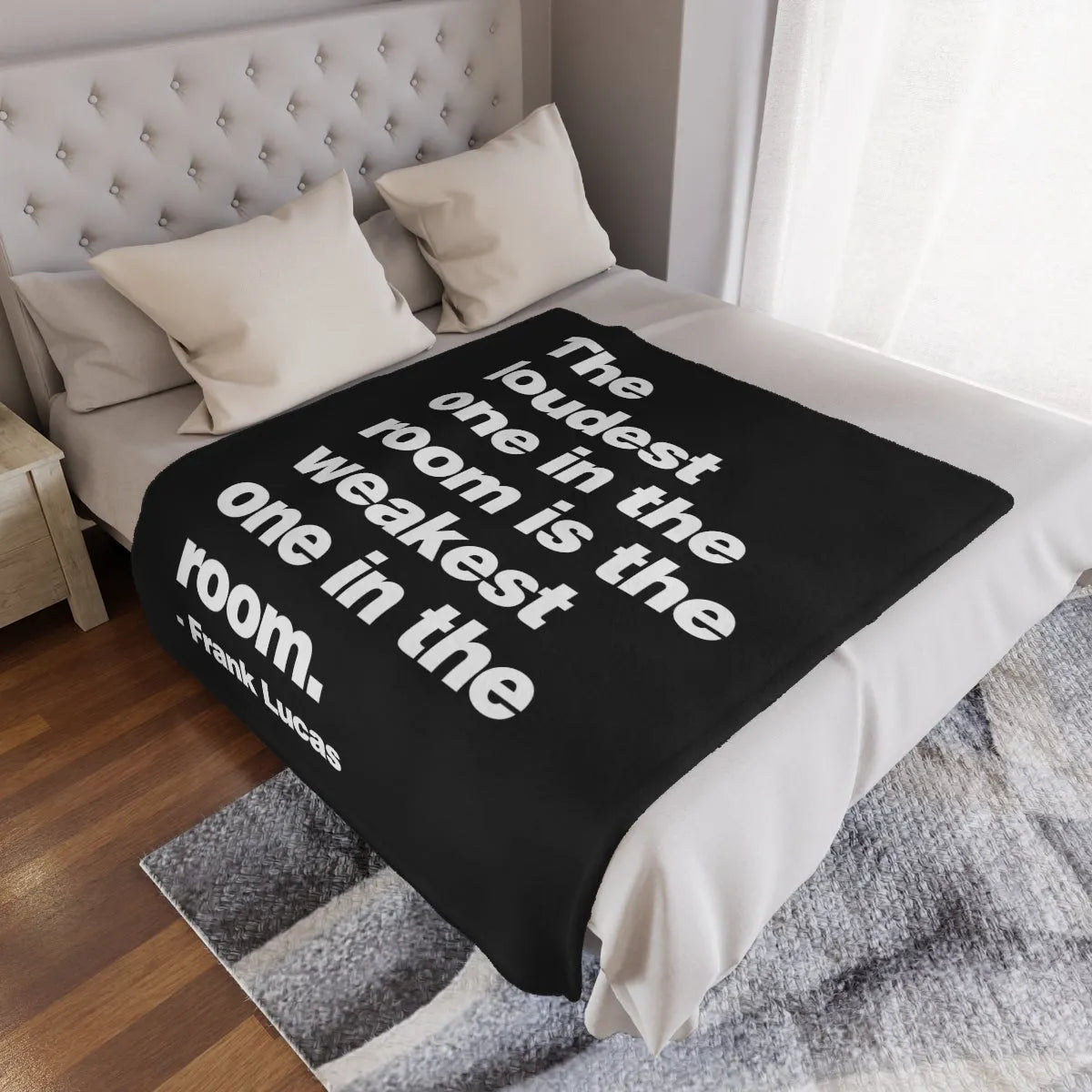 Legendary Mobster Film Throw - Frank Lucas Quote Inspired Blanket