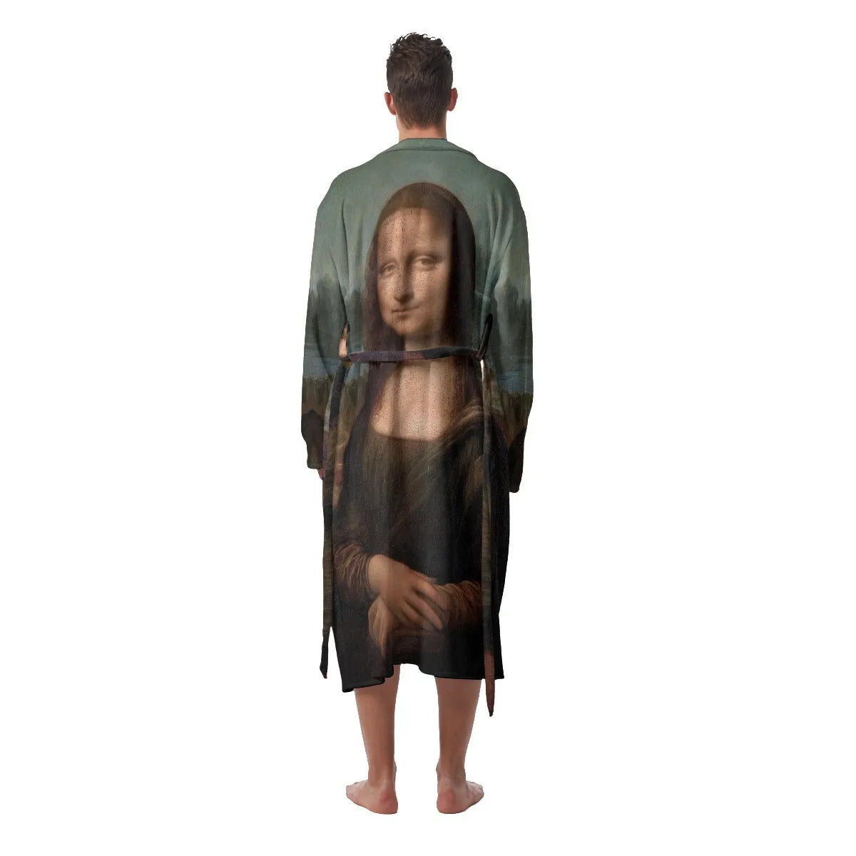 The Mona Lisa by Leonardo da Vinci Art Fleece Robe