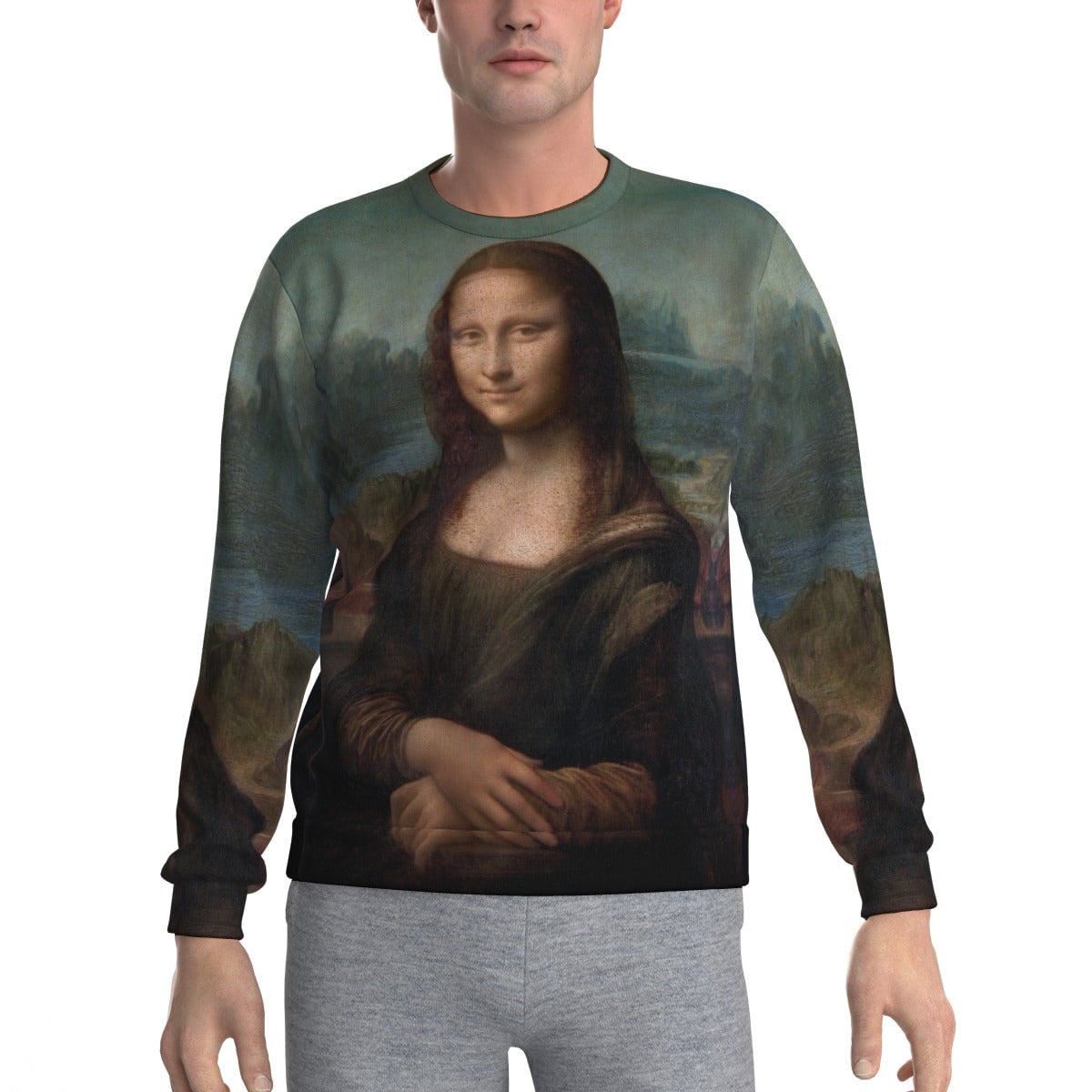 The Mona Lisa by Leonardo da Vinci Sweatshirt