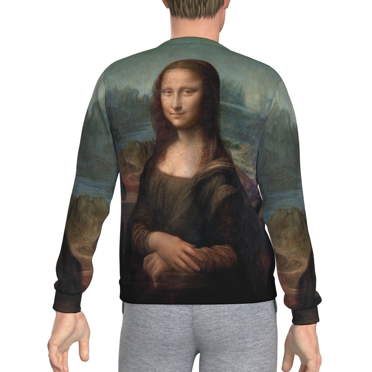The Mona Lisa by Leonardo da Vinci Sweatshirt