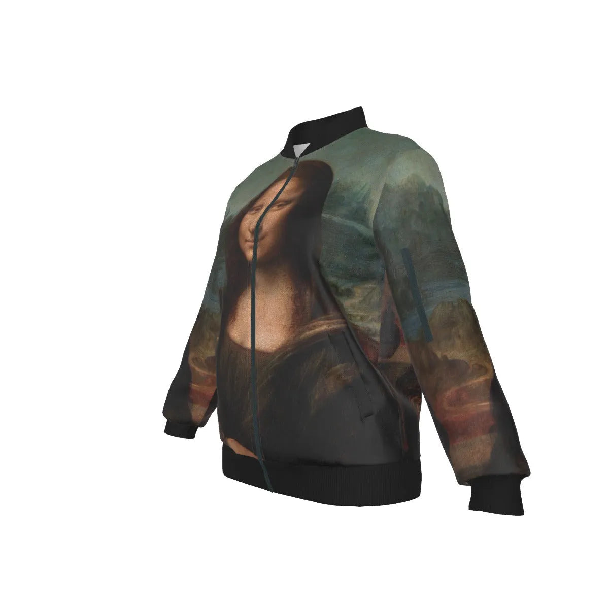 The Mona Lisa by Leonardo da Vinci Women’s Bomber Jacket