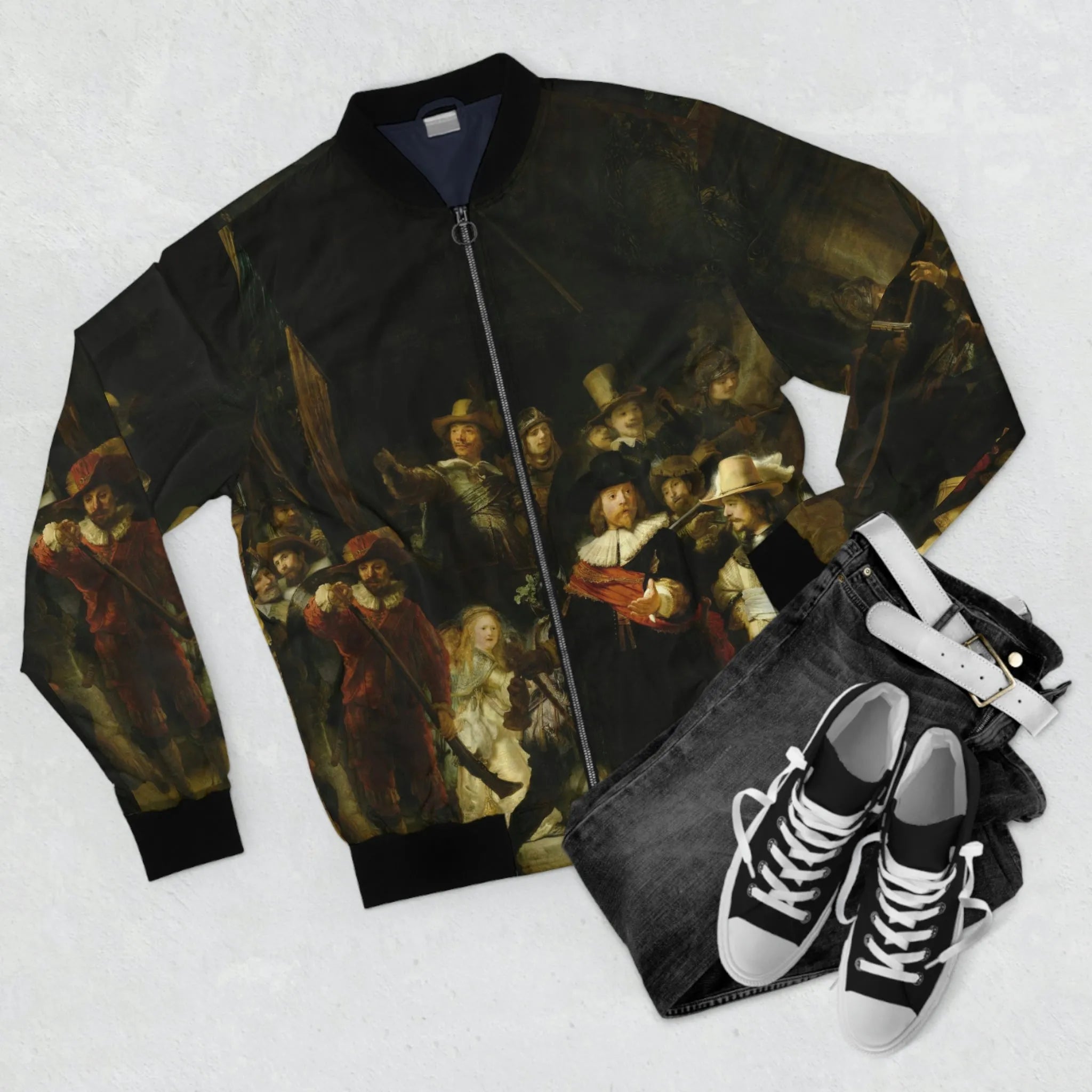 The Night Watch by Rembrandt Art Bomber Jacket