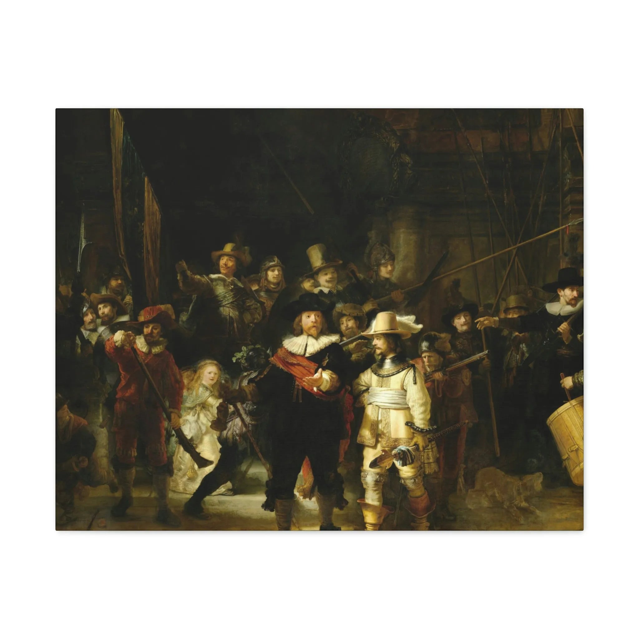 The Night Watch by Rembrandt Art Canvas Gallery Wraps