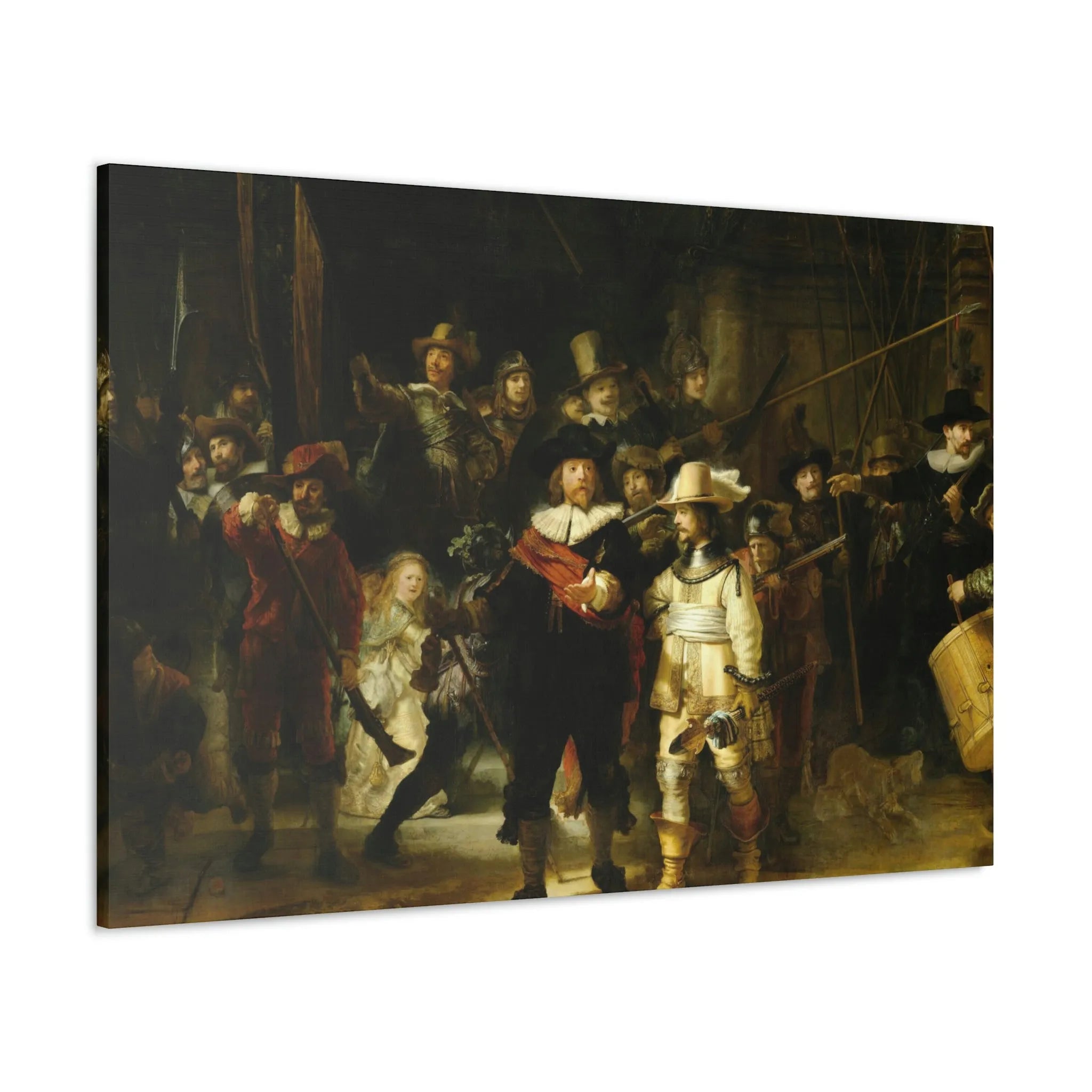 The Night Watch by Rembrandt Art Canvas Gallery Wraps