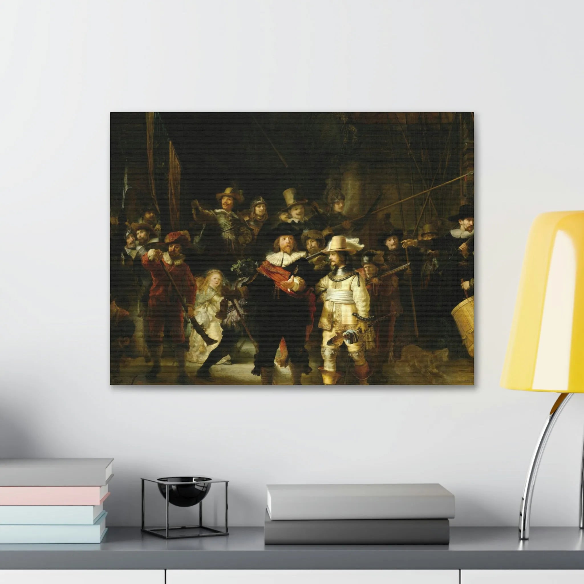 The Night Watch by Rembrandt Art Canvas Gallery Wraps