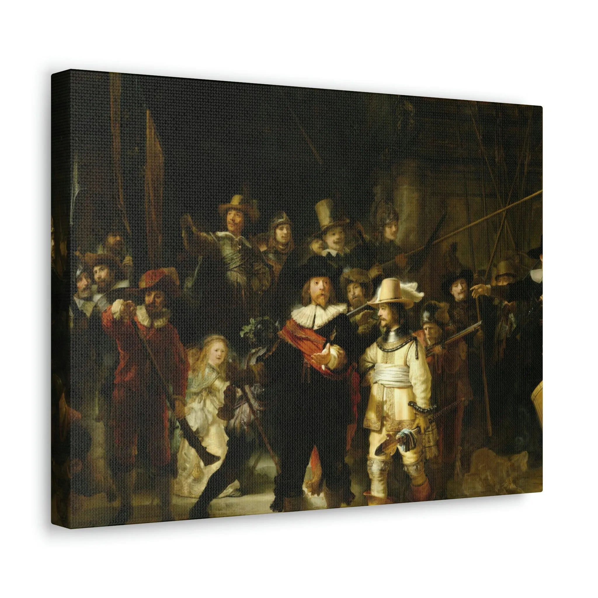 The Night Watch by Rembrandt Art Canvas Gallery Wraps