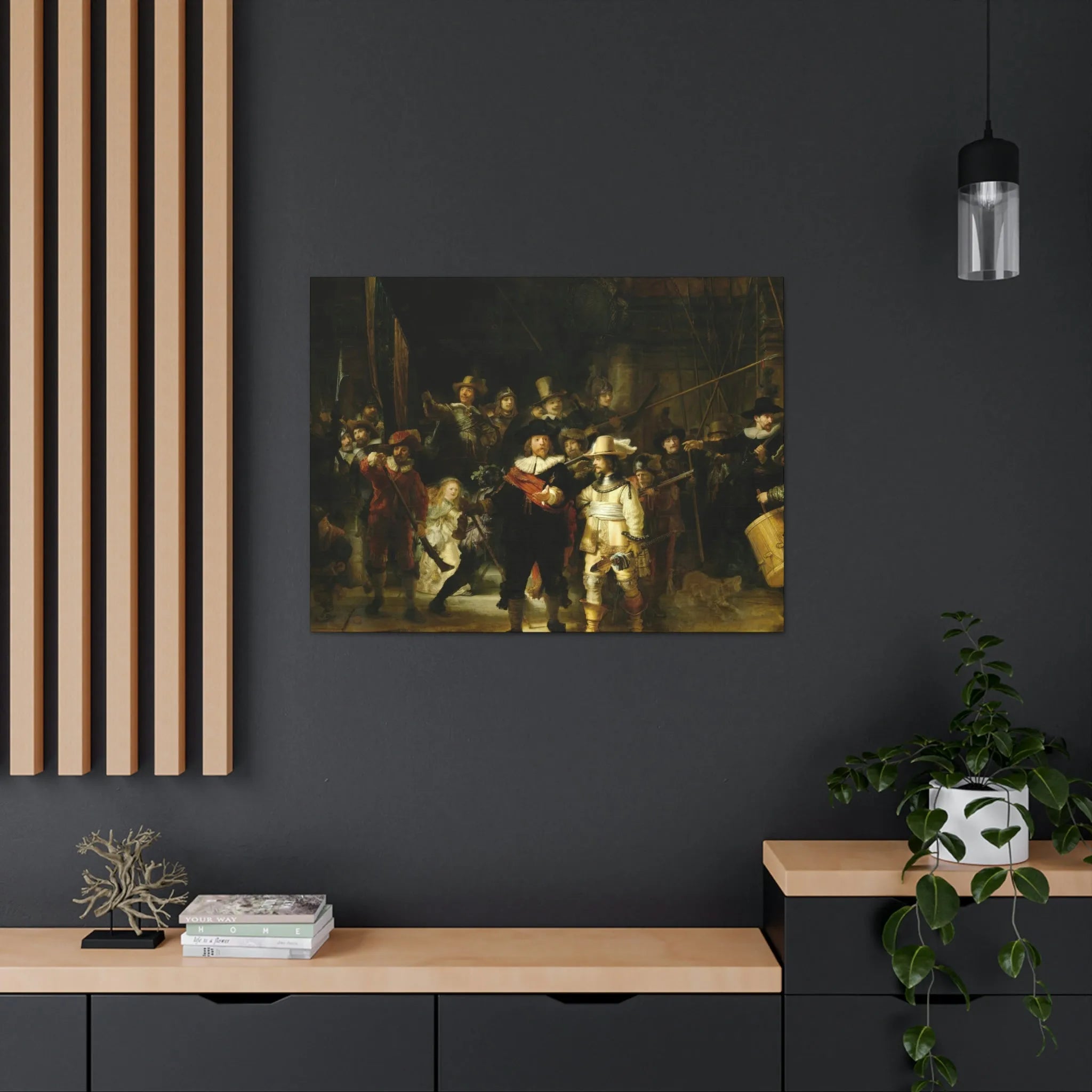 The Night Watch by Rembrandt Art Canvas Gallery Wraps