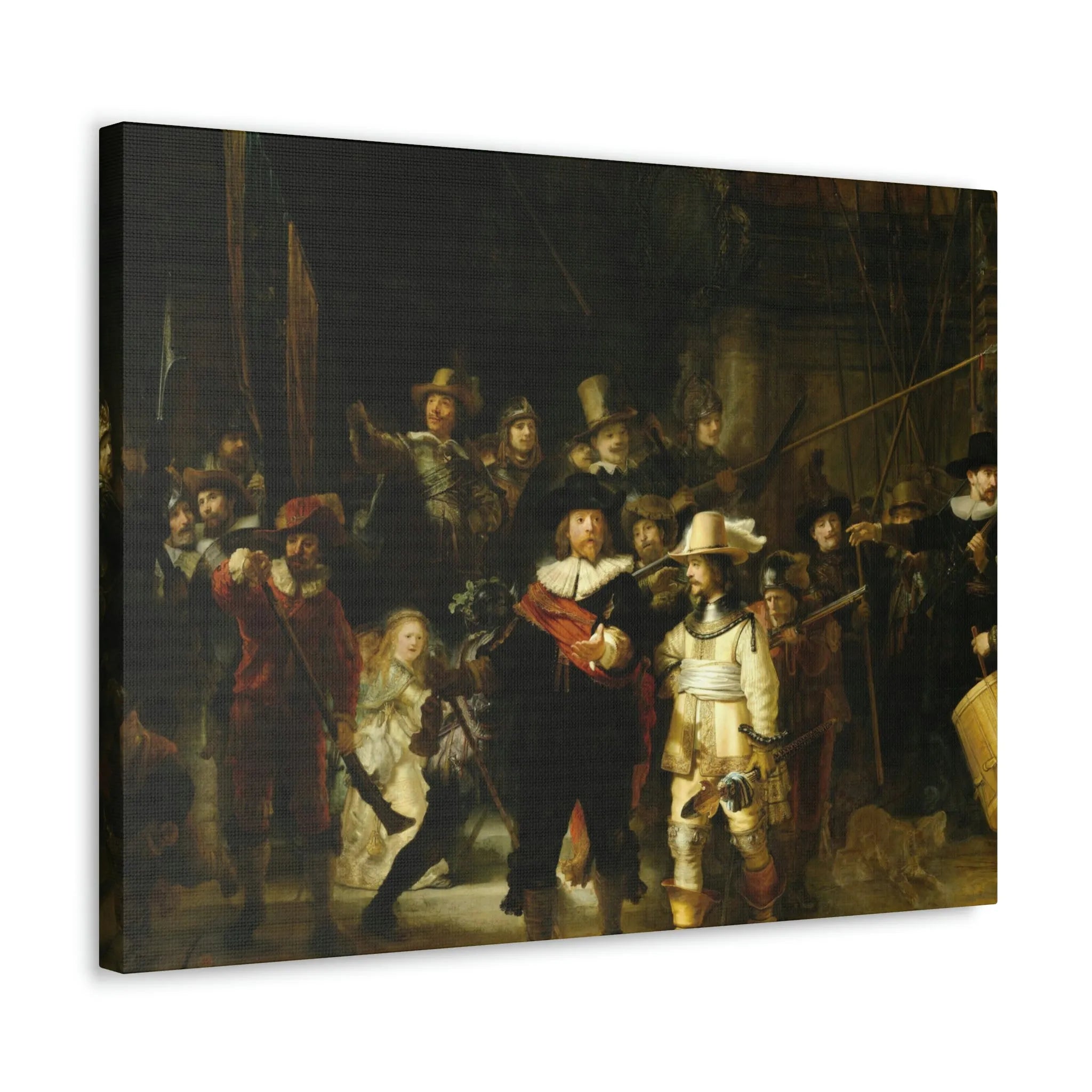 The Night Watch by Rembrandt Art Canvas Gallery Wraps