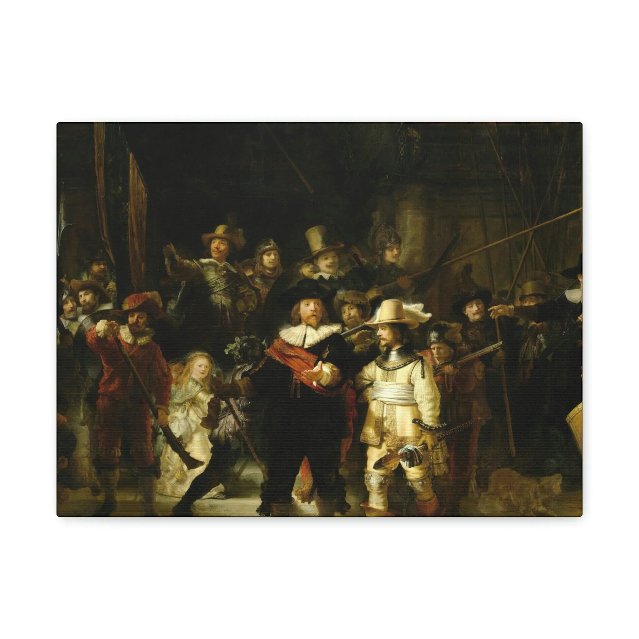 The Night Watch by Rembrandt Art Canvas Gallery Wraps