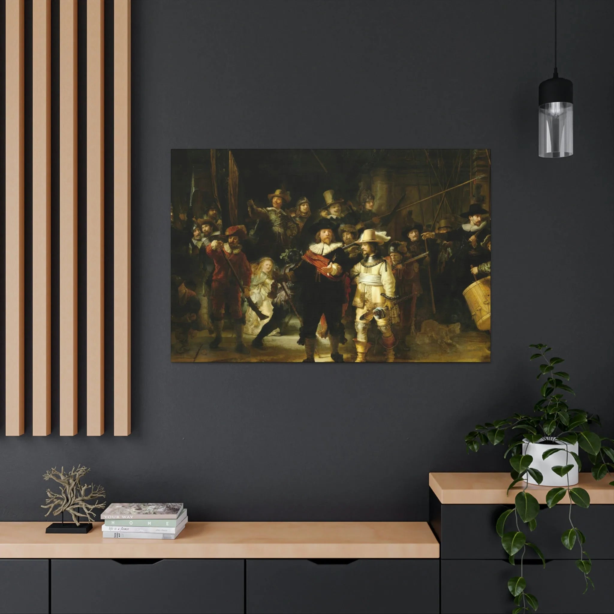 The Night Watch by Rembrandt Art Canvas Gallery Wraps