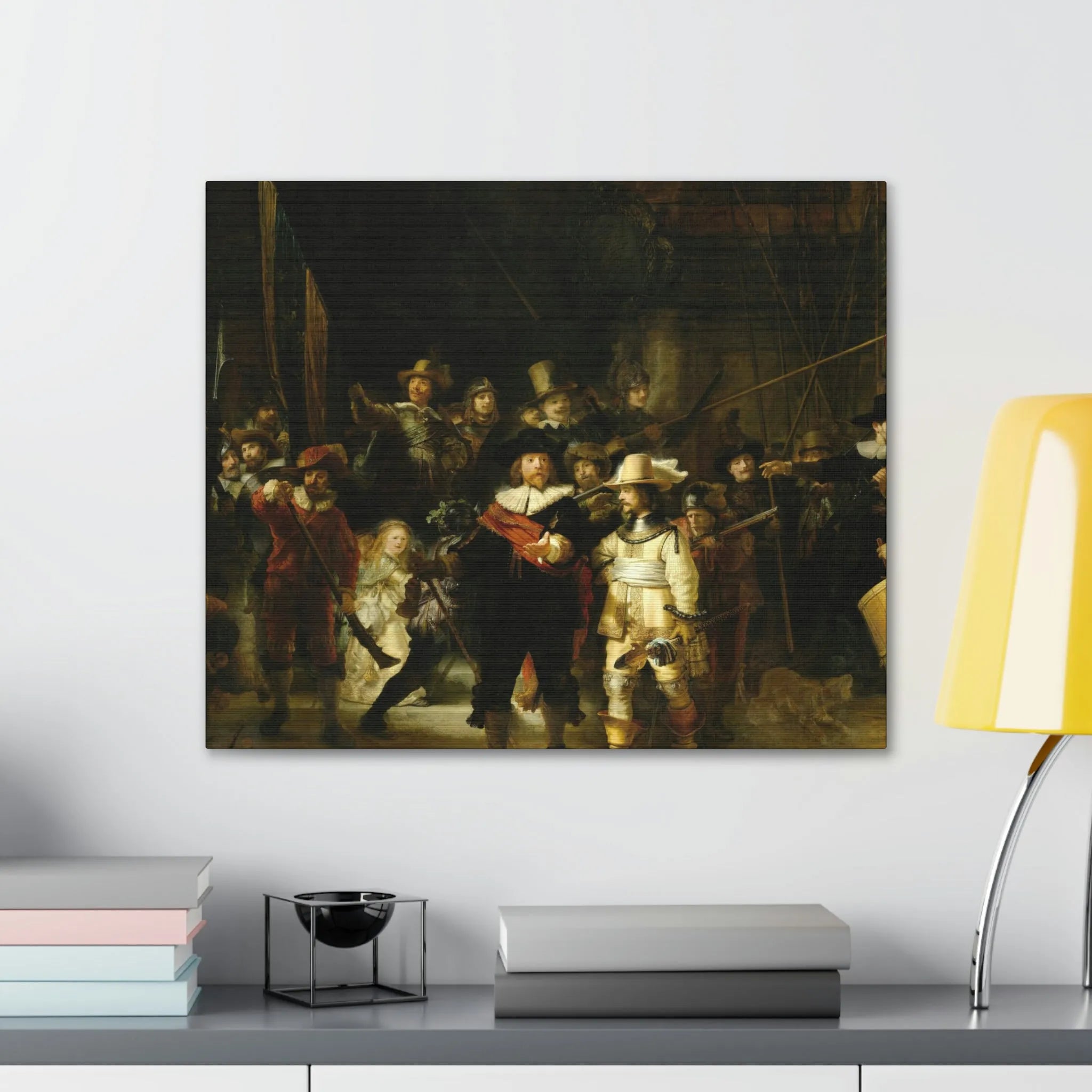 The Night Watch by Rembrandt Art Canvas Gallery Wraps