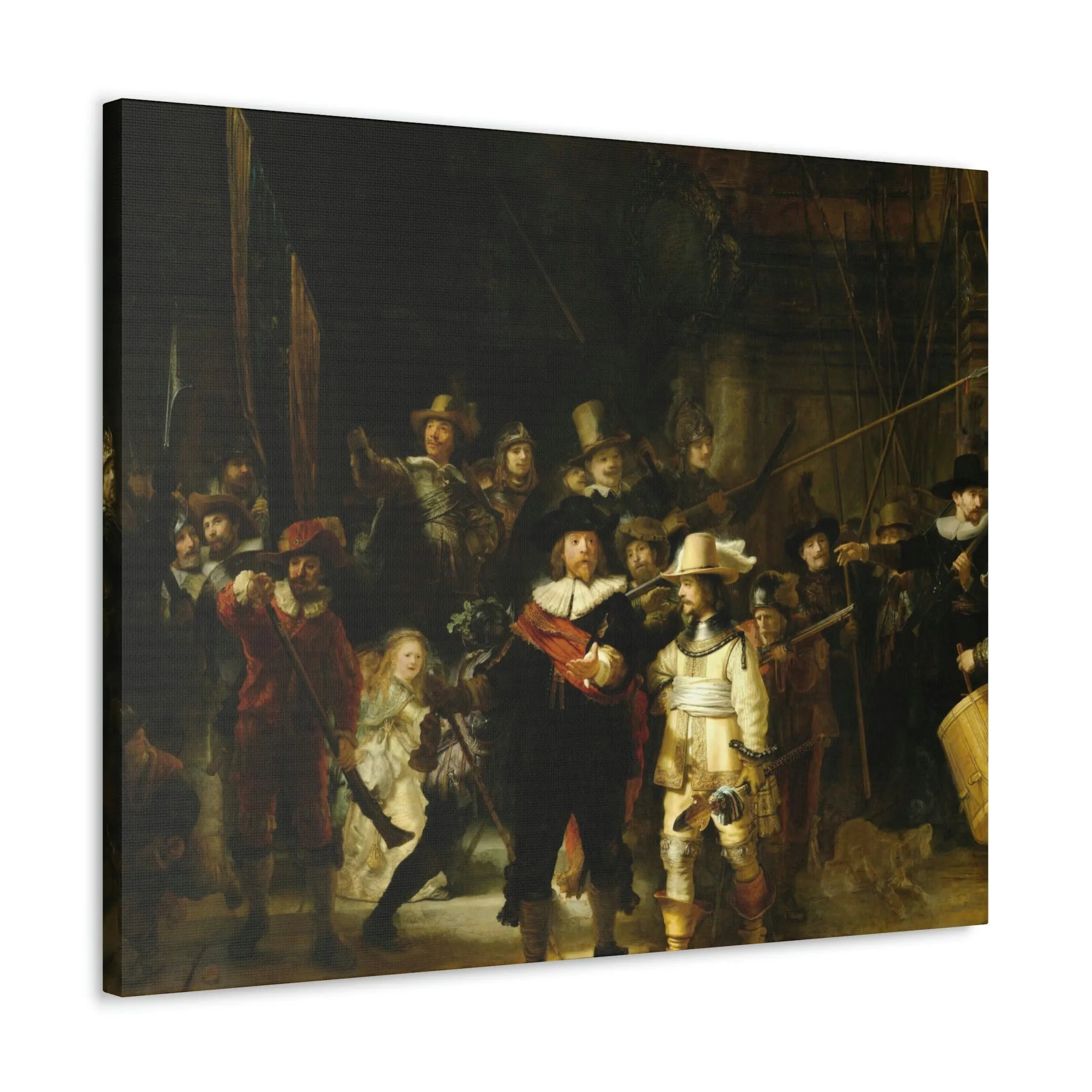 The Night Watch by Rembrandt Art Canvas Gallery Wraps