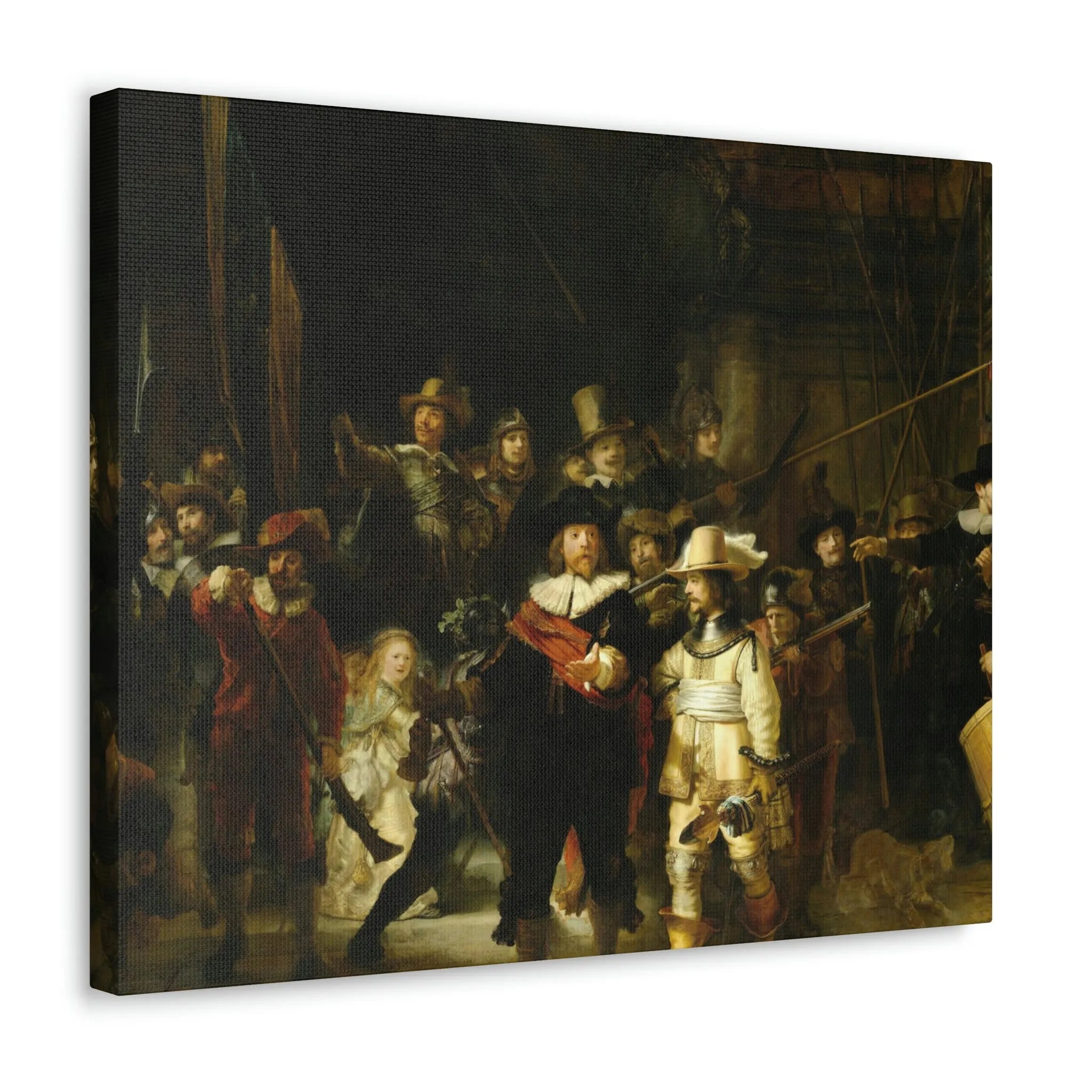 The Night Watch by Rembrandt Art Canvas Gallery Wraps