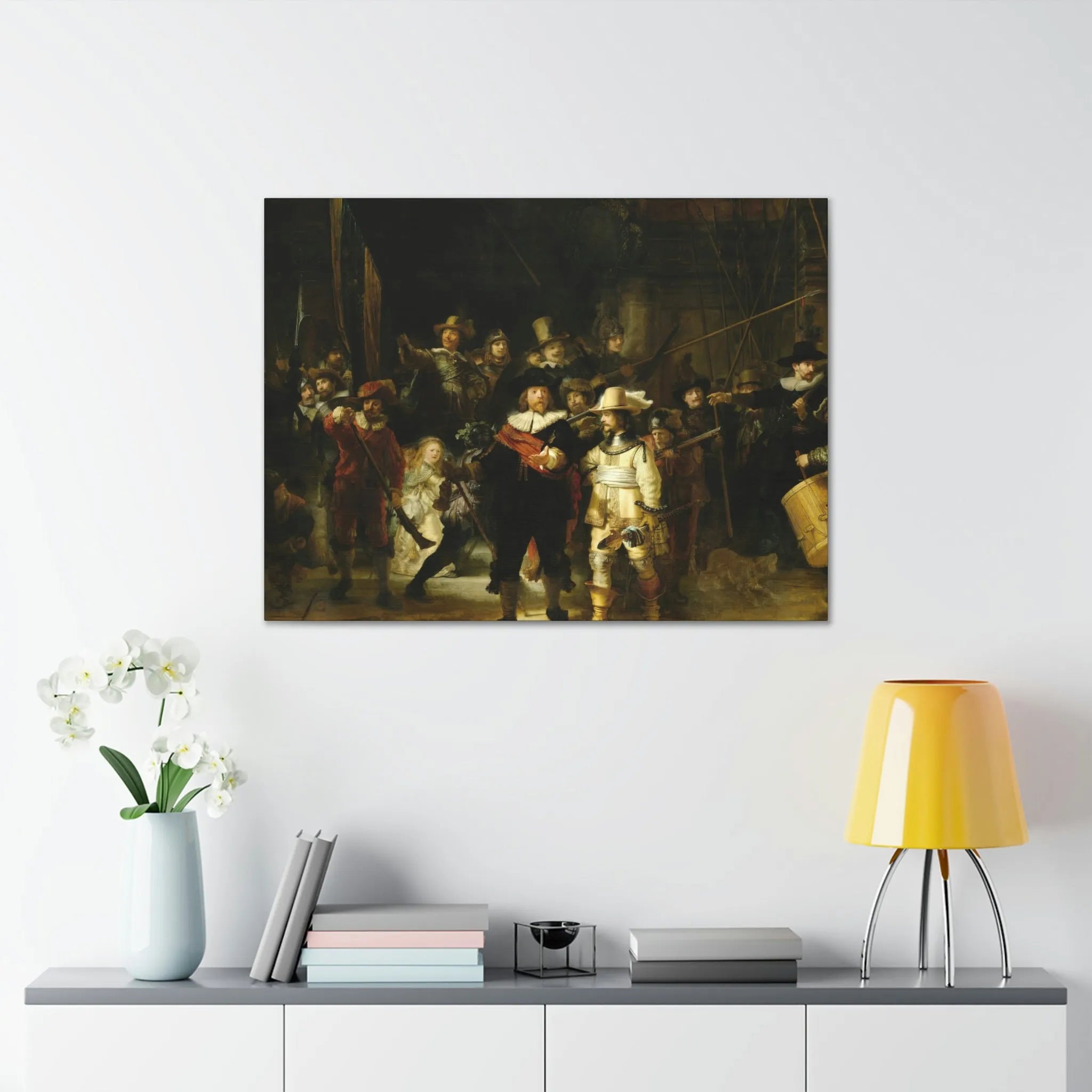 The Night Watch by Rembrandt Art Canvas Gallery Wraps