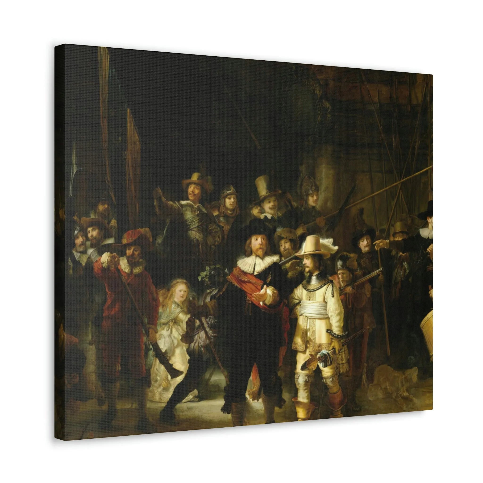 The Night Watch by Rembrandt Art Canvas Gallery Wraps