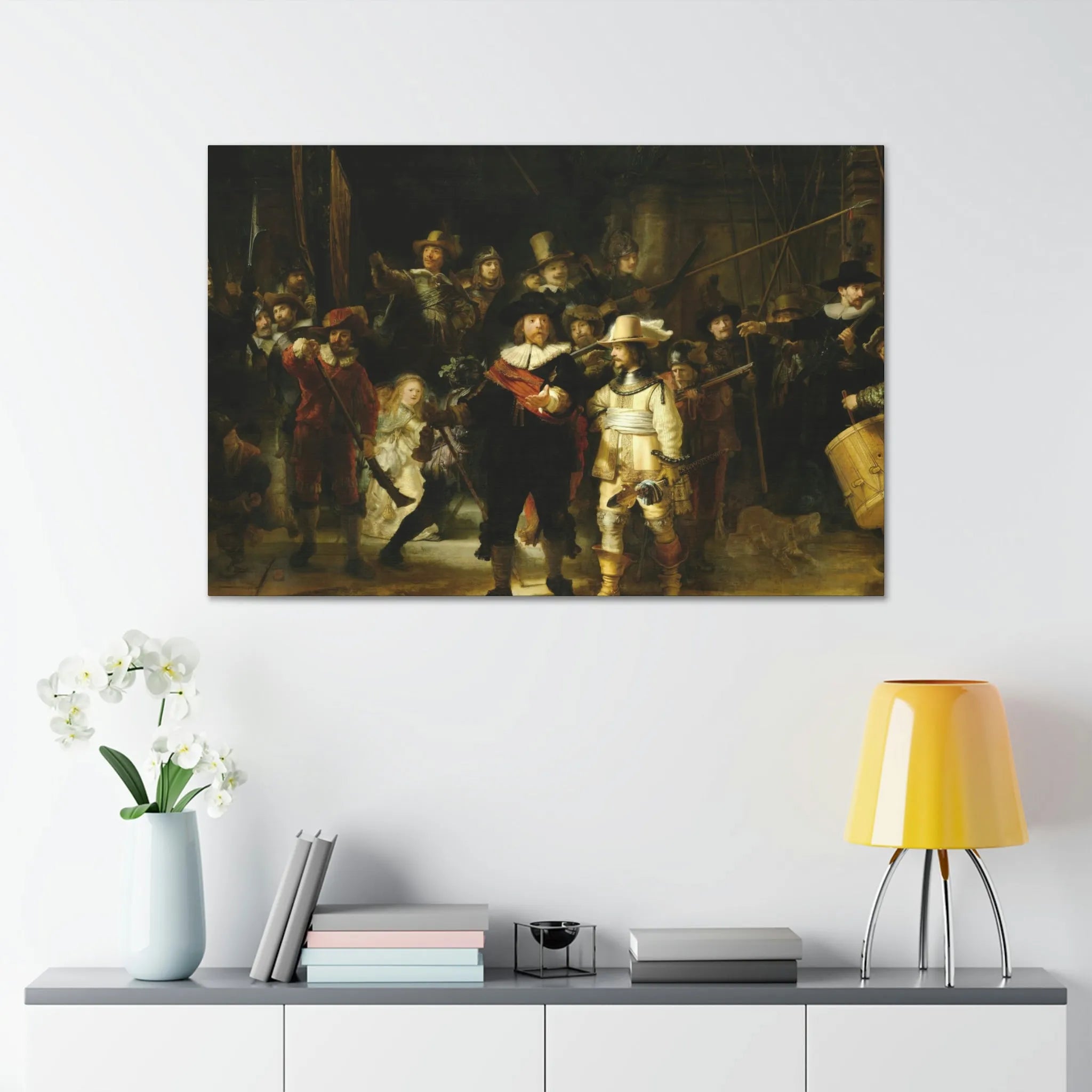 The Night Watch by Rembrandt Art Canvas Gallery Wraps