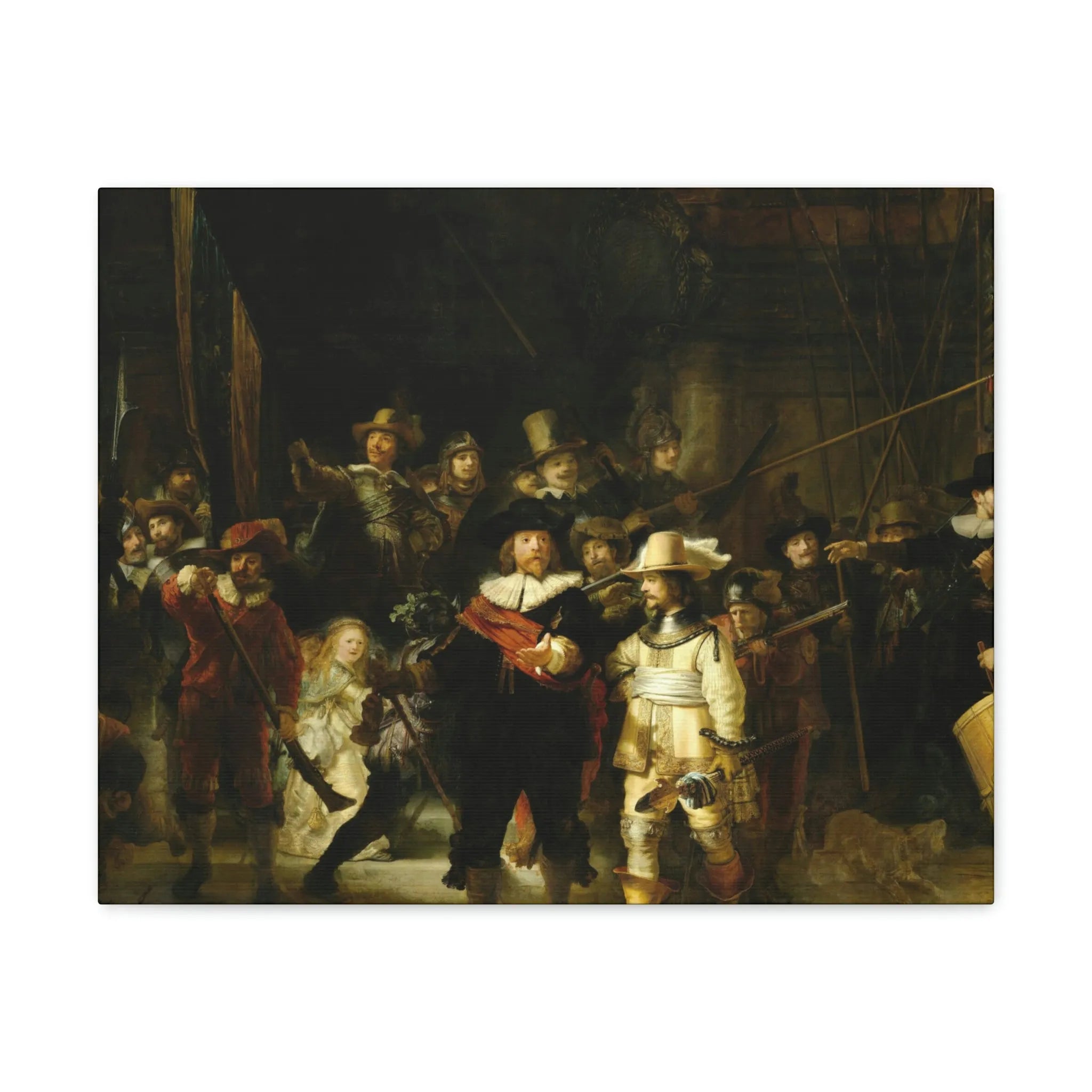 The Night Watch by Rembrandt Art Canvas Gallery Wraps