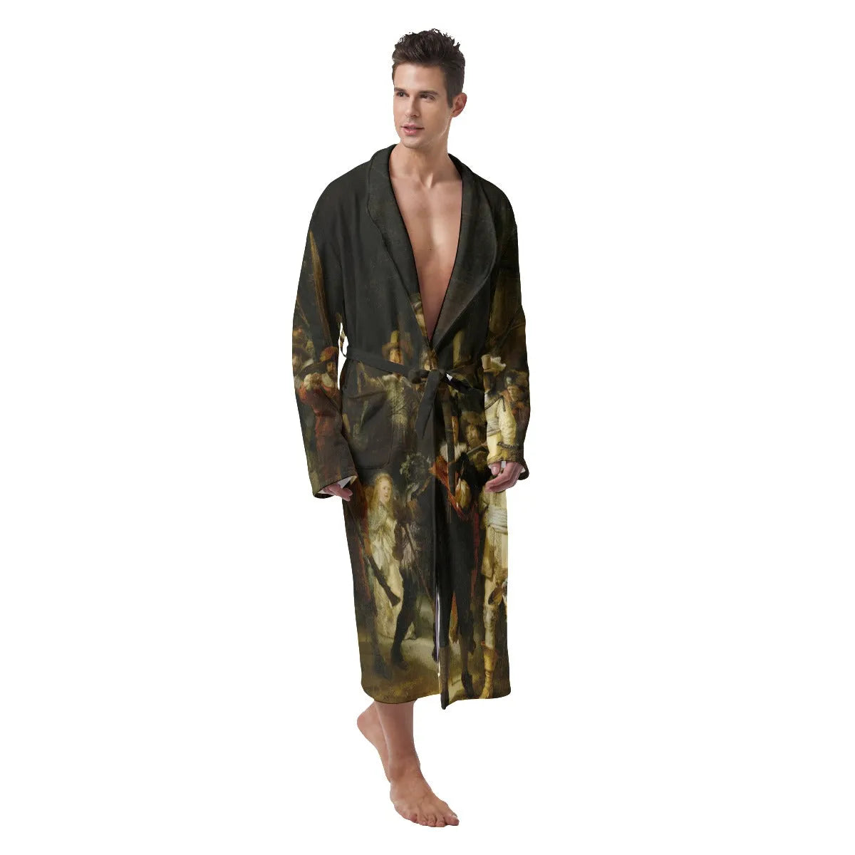 The Night Watch by Rembrandt Art Heavy Fleece Robe