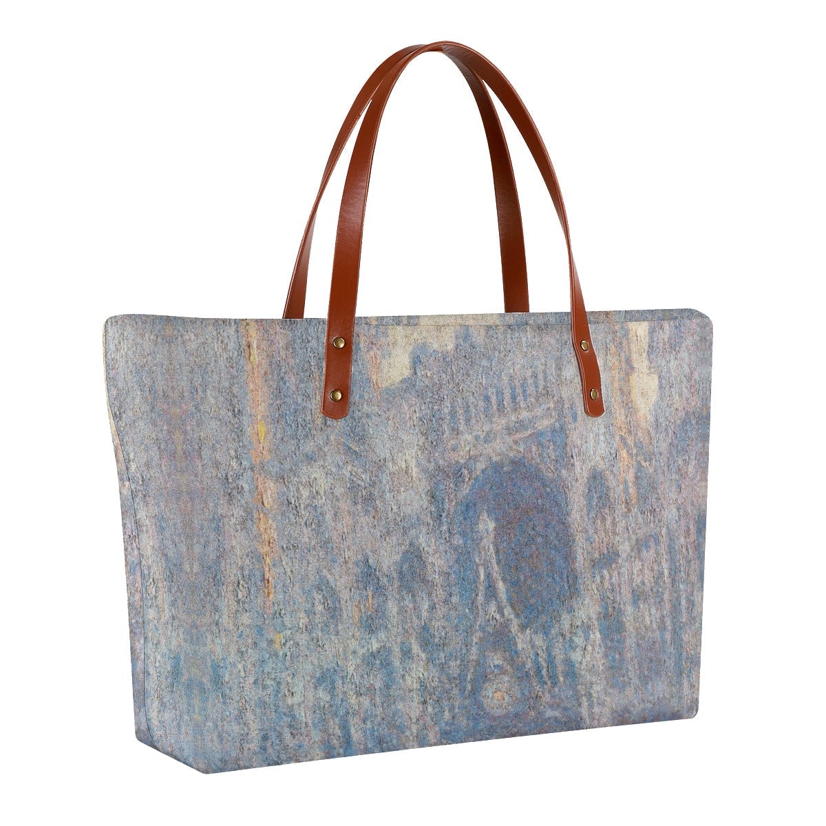 The Portal of Rouen Cathedral by Claude Monet Tote Bag