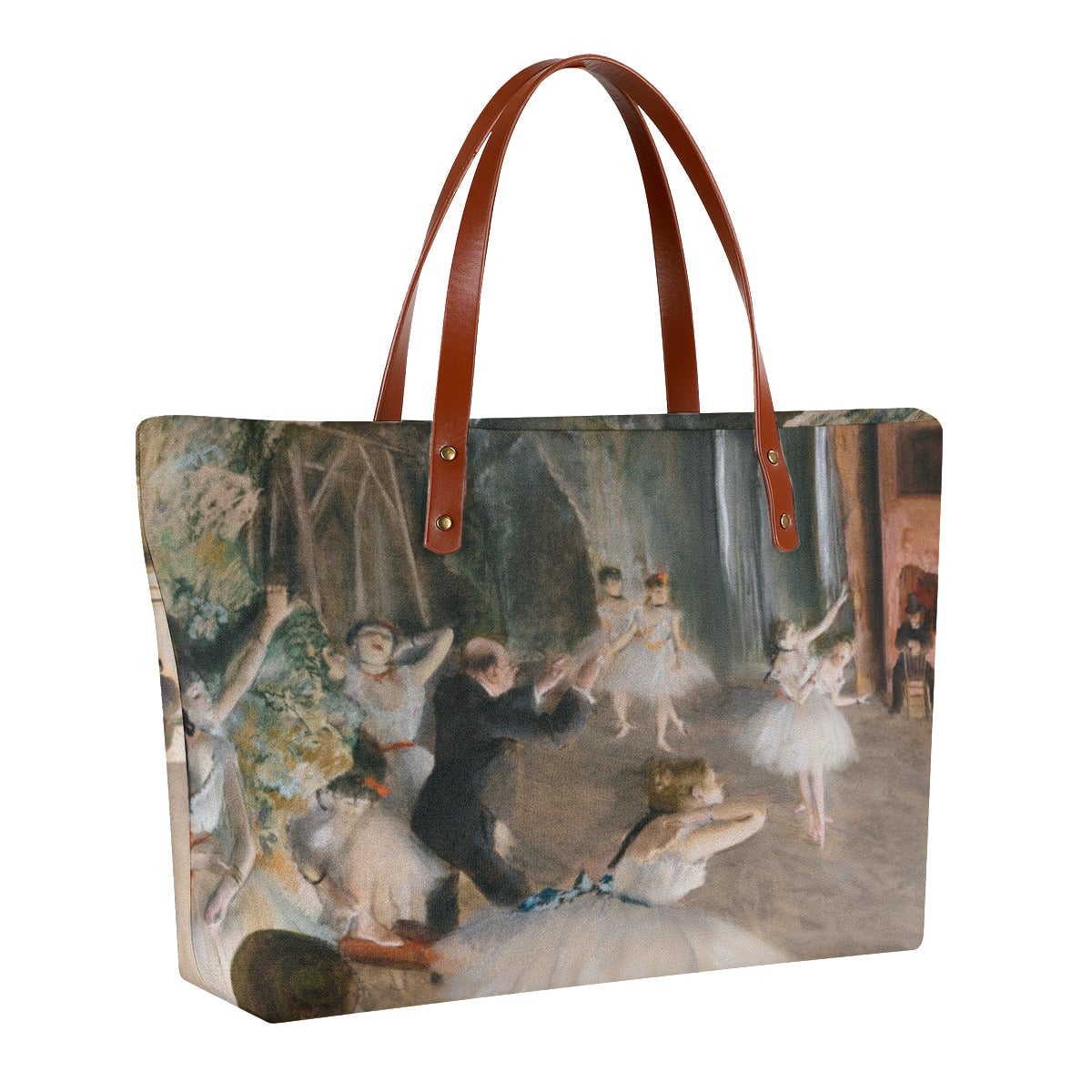 The Rehearsal Onstage by Edgar Degas Tote Bag