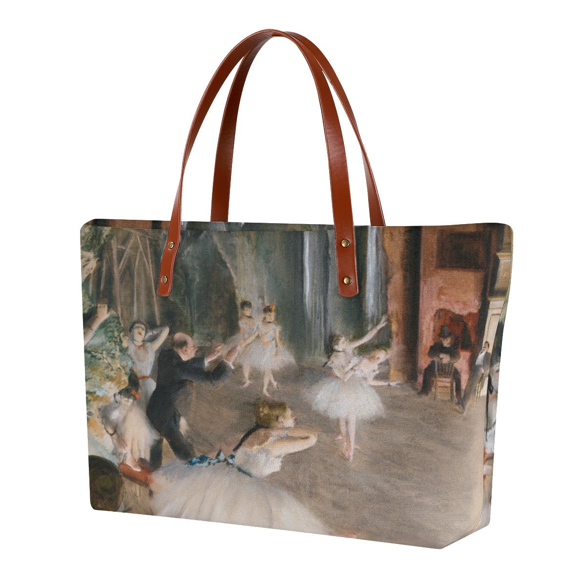 The Rehearsal Onstage by Edgar Degas Tote Bag
