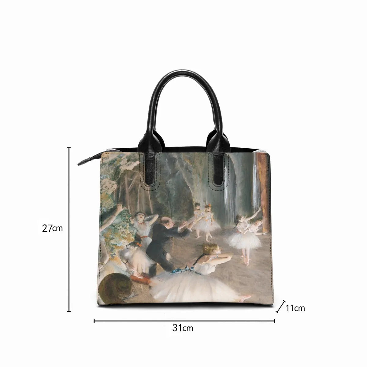 The Rehearsal Onstage Painting by Edgar Degas Handbag