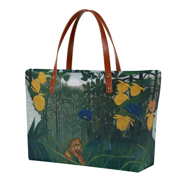 The Repast of the Lion Henri Rousseau Tote Bag