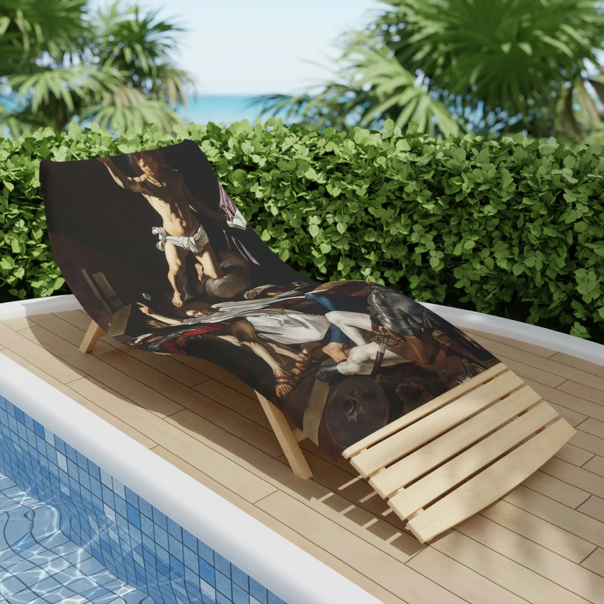 The Resurrection Cecco del Caravaggio Beach Towels