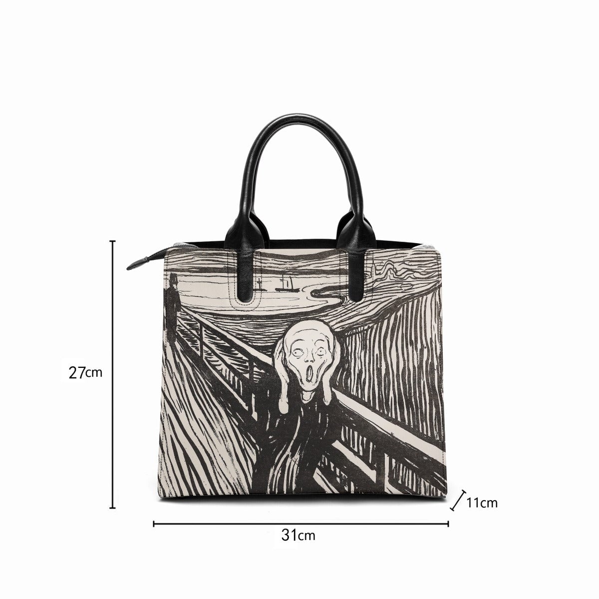 The Scream 1893 by Edvard Munch Art Fashion Handbag