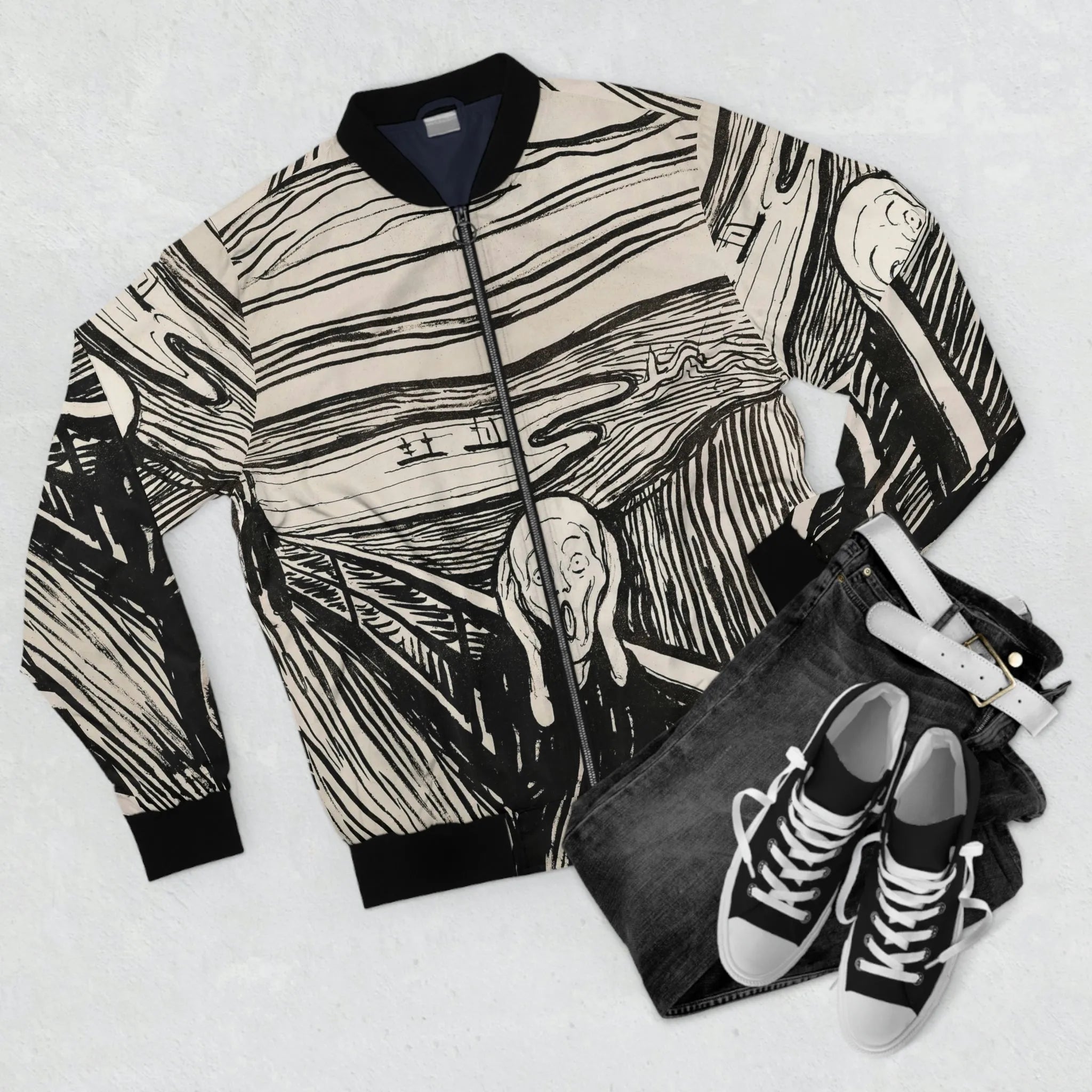 The Scream 1893 Edvard Munch Art Bomber Jacket