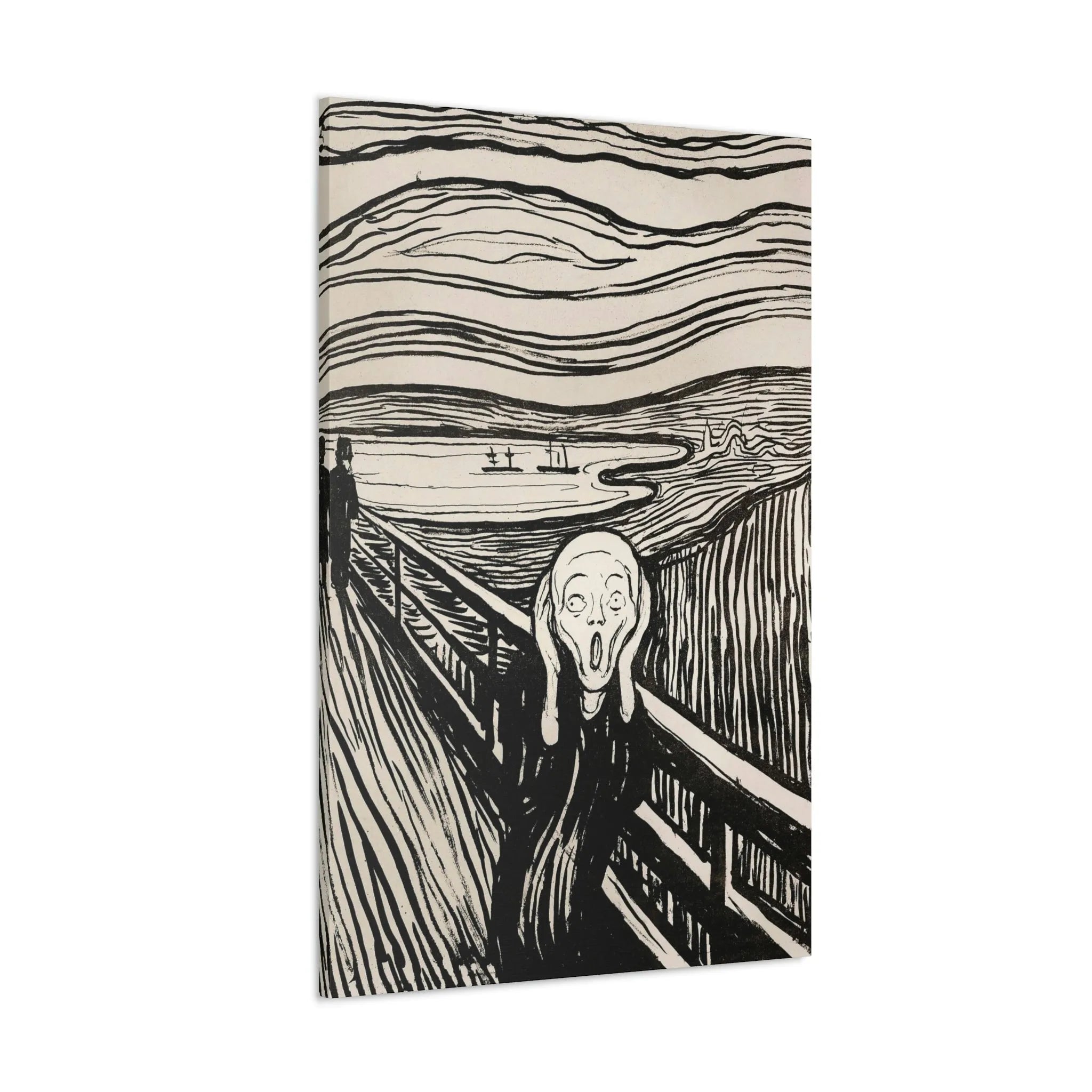 Skriget 1893 Edvard Munch Kunstlærred Galleri Wraps