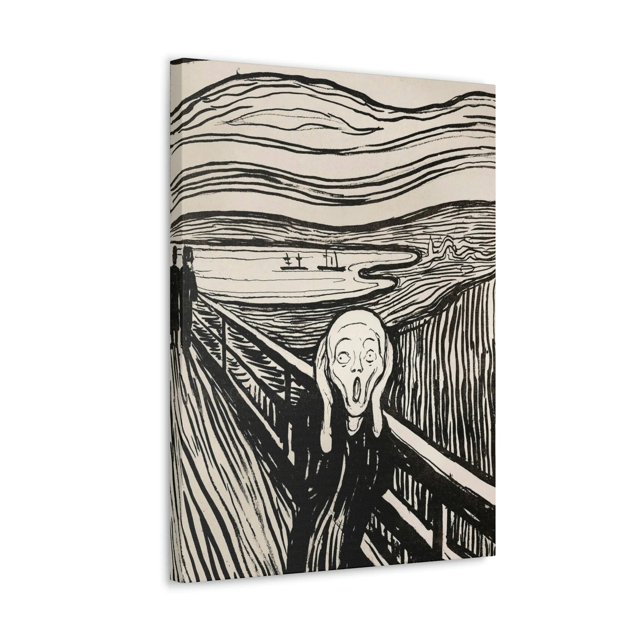 Skriget 1893 Edvard Munch Kunstlærred Galleri Wraps