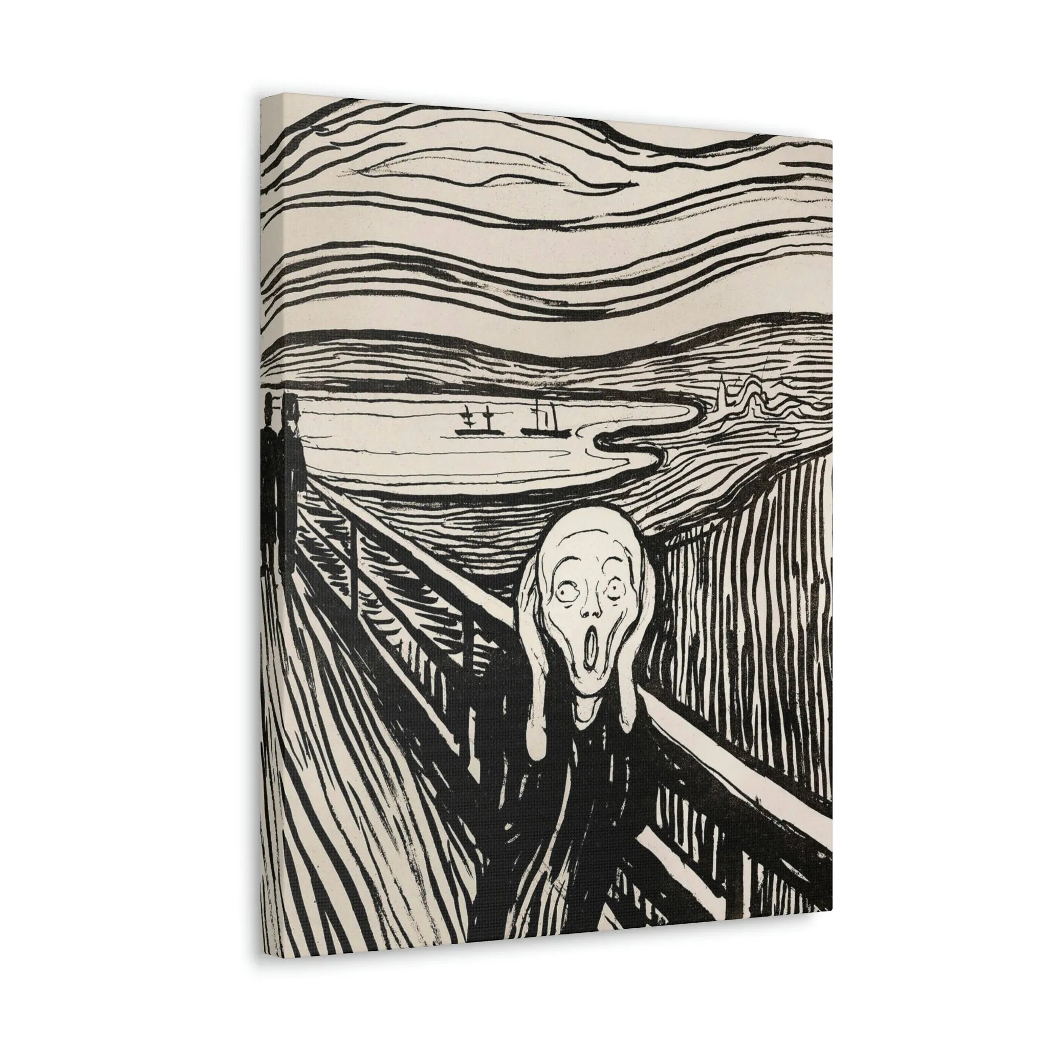 Skriget 1893 Edvard Munch Kunstlærred Galleri Wraps