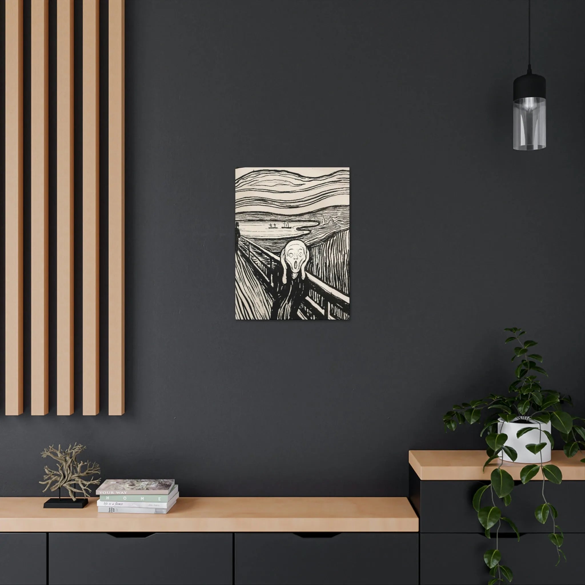 Skriget 1893 Edvard Munch Kunstlærred Galleri Wraps