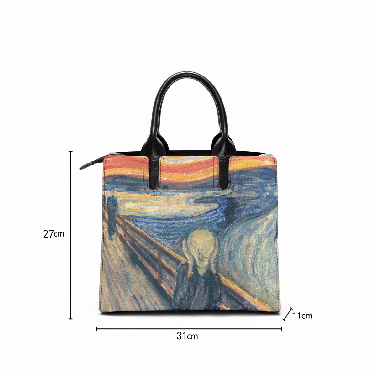 The Scream by Edvard Munch Art Fashion Handbag