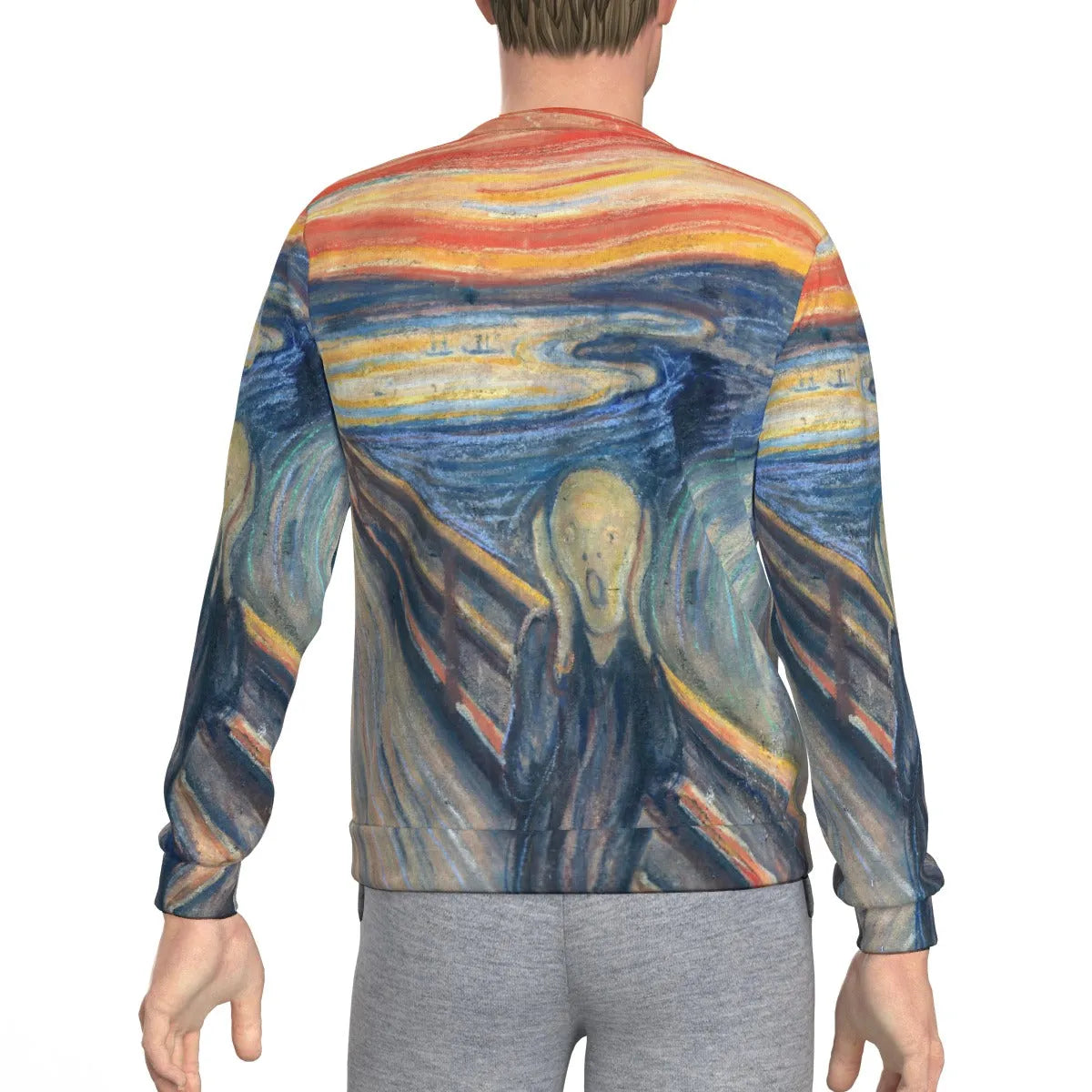 The Scream by Edvard Munch Painting Art Sweatshirt