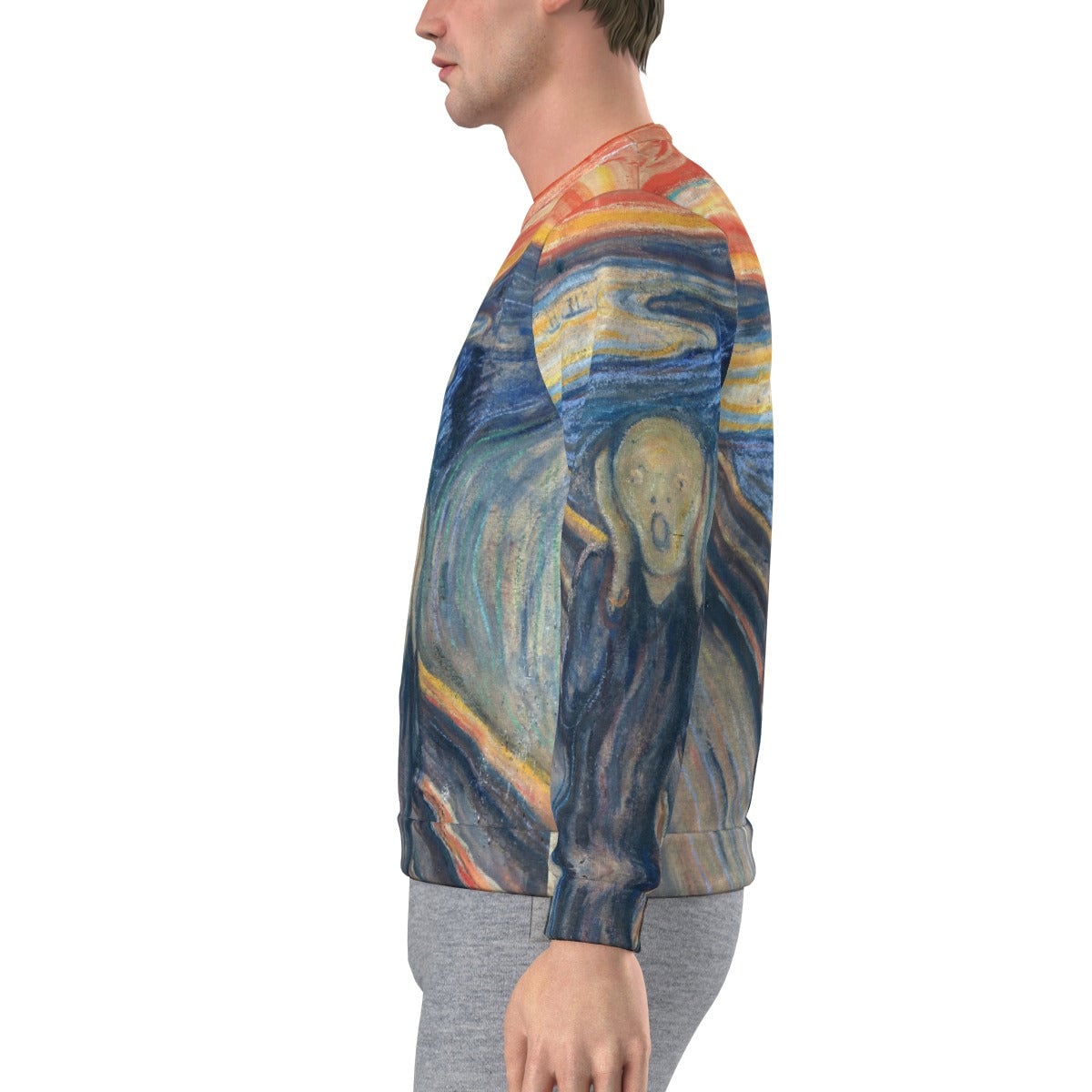 The Scream by Edvard Munch Painting Art Sweatshirt