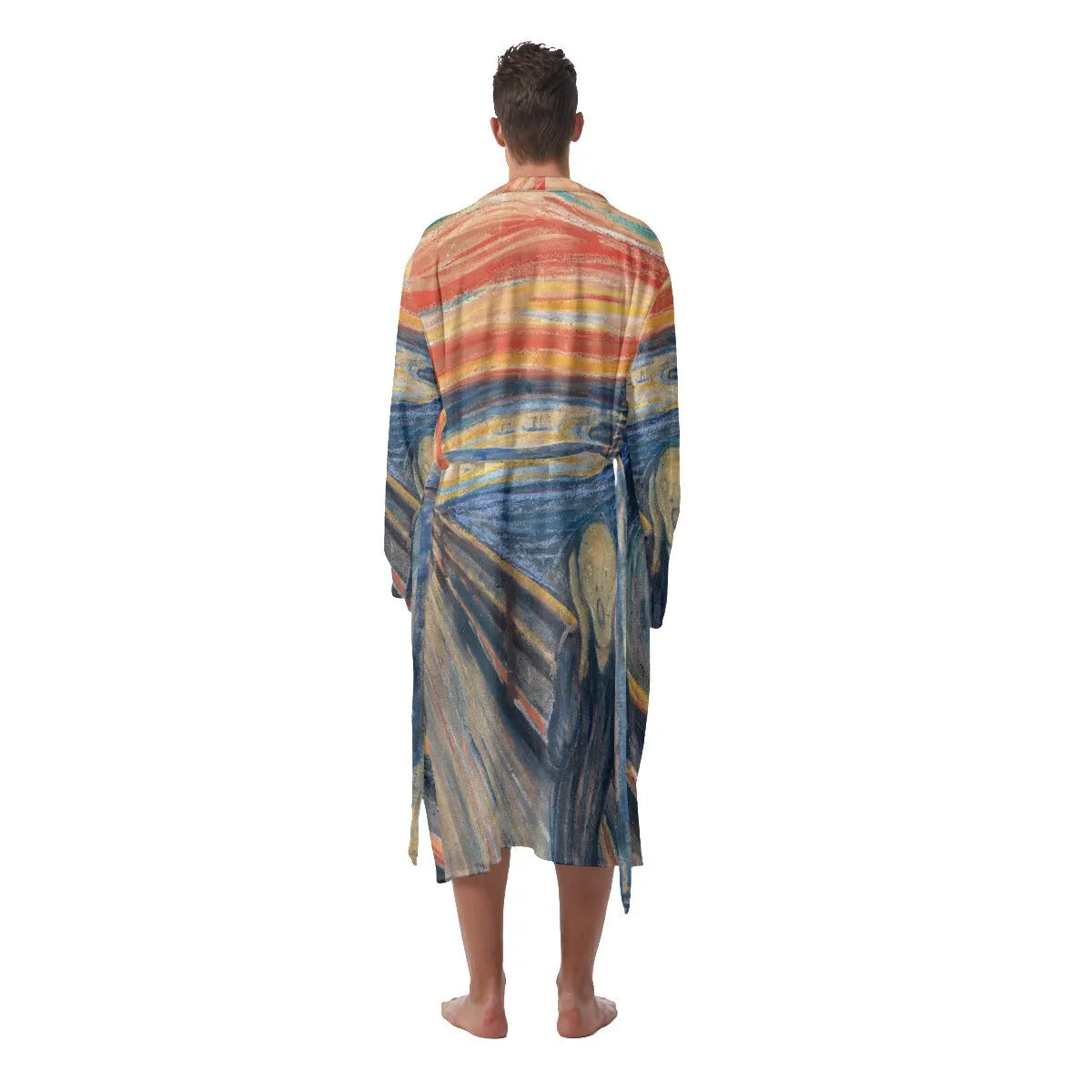 The Scream by Edvard Munch Painting Heavy Fleece Robe