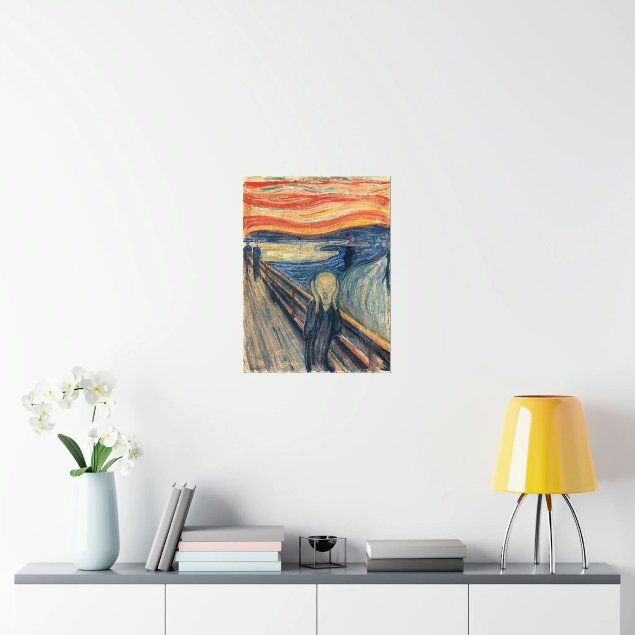 The Scream by Edvard Munch Painting Premium Posters