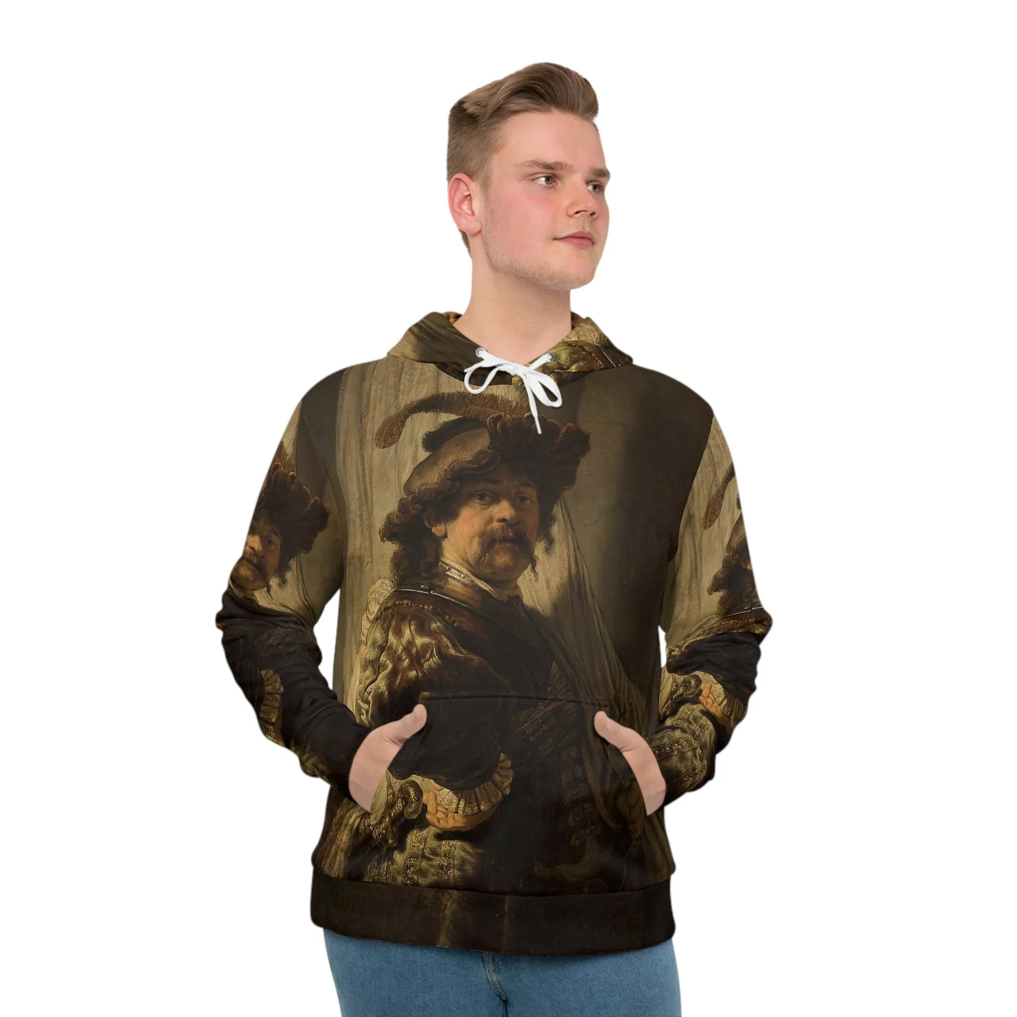 The Standard Bearer by Rembrandt Art Hoodie