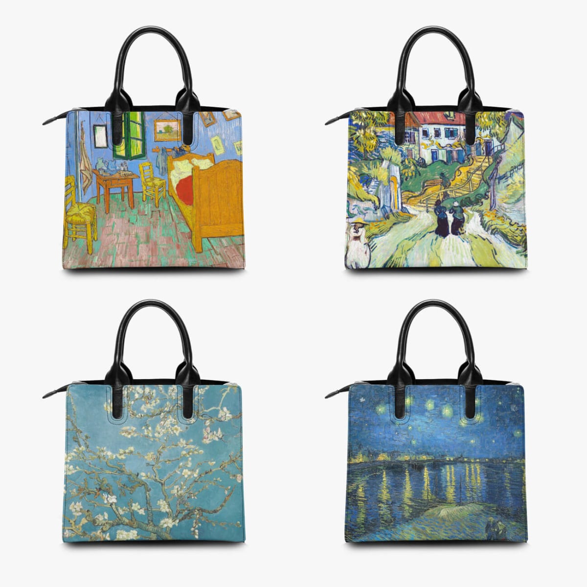 The Starry Night Van Gogh Art Fashion Handbag