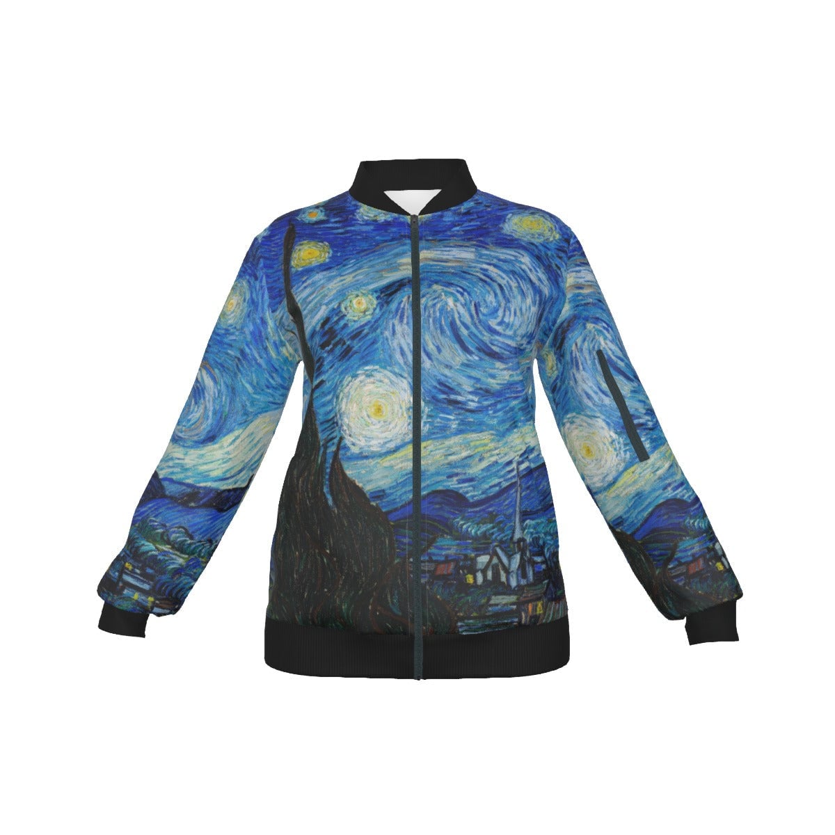 The Starry Night Van Gogh Art Women’s Bomber Jacket