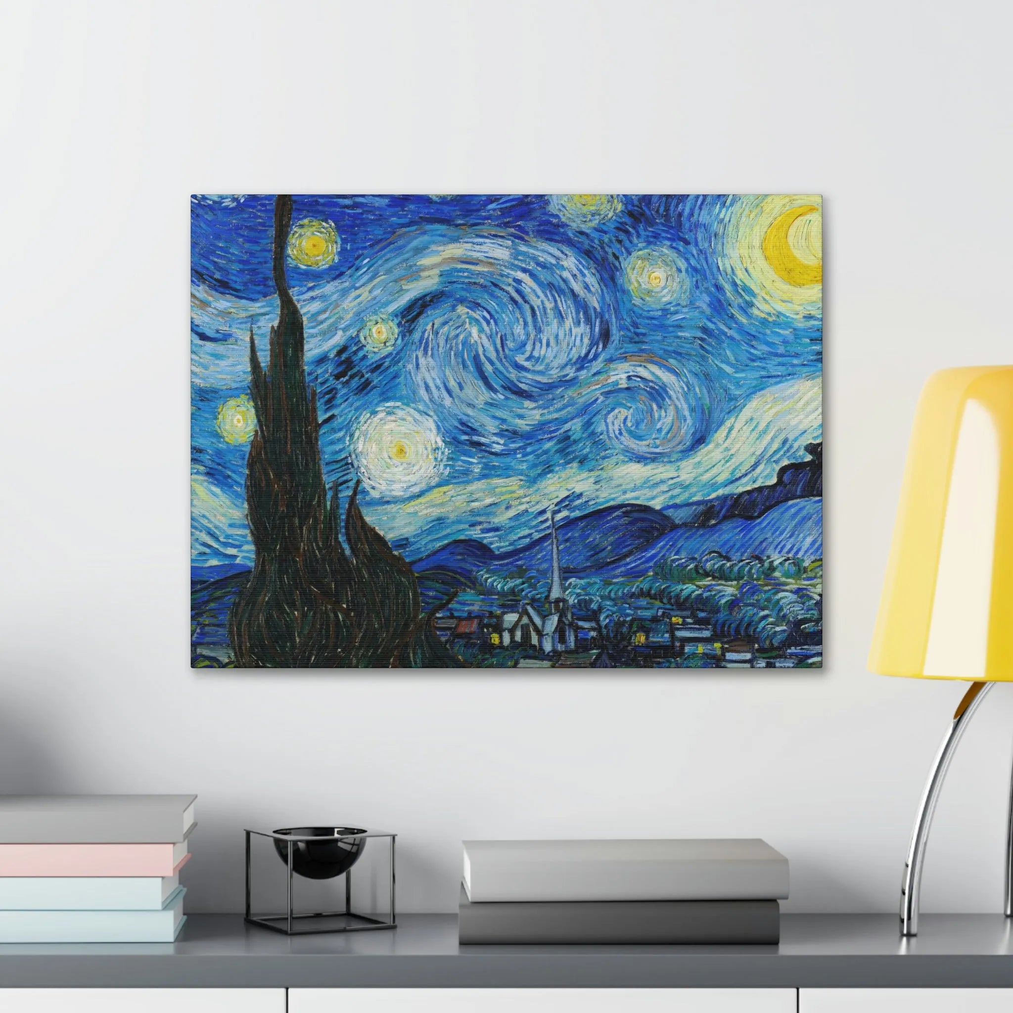 The Starry Night Van Gogh Canvas Gallery Wraps - Famous Art