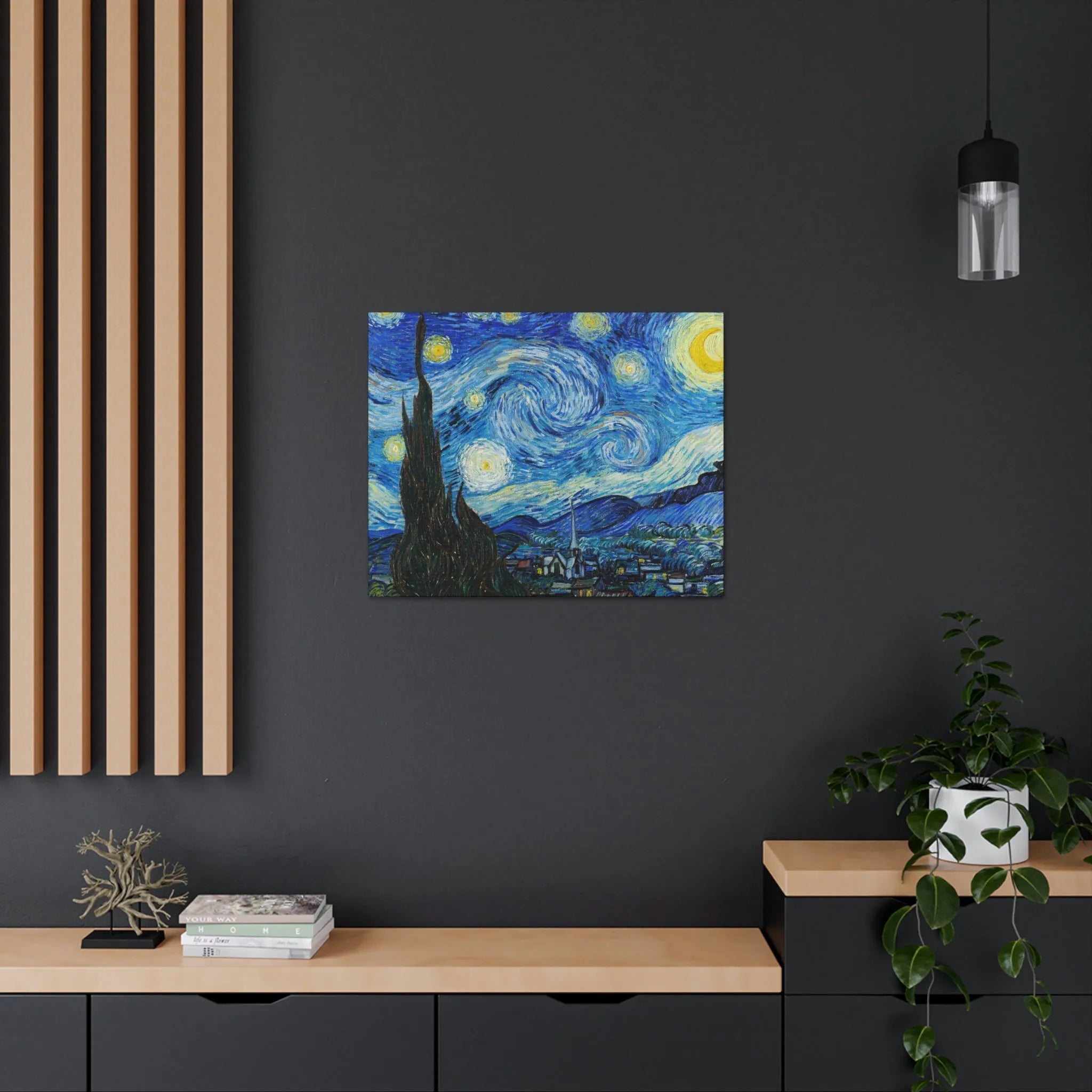 The Starry Night Van Gogh Canvas Gallery Wraps - Famous Art