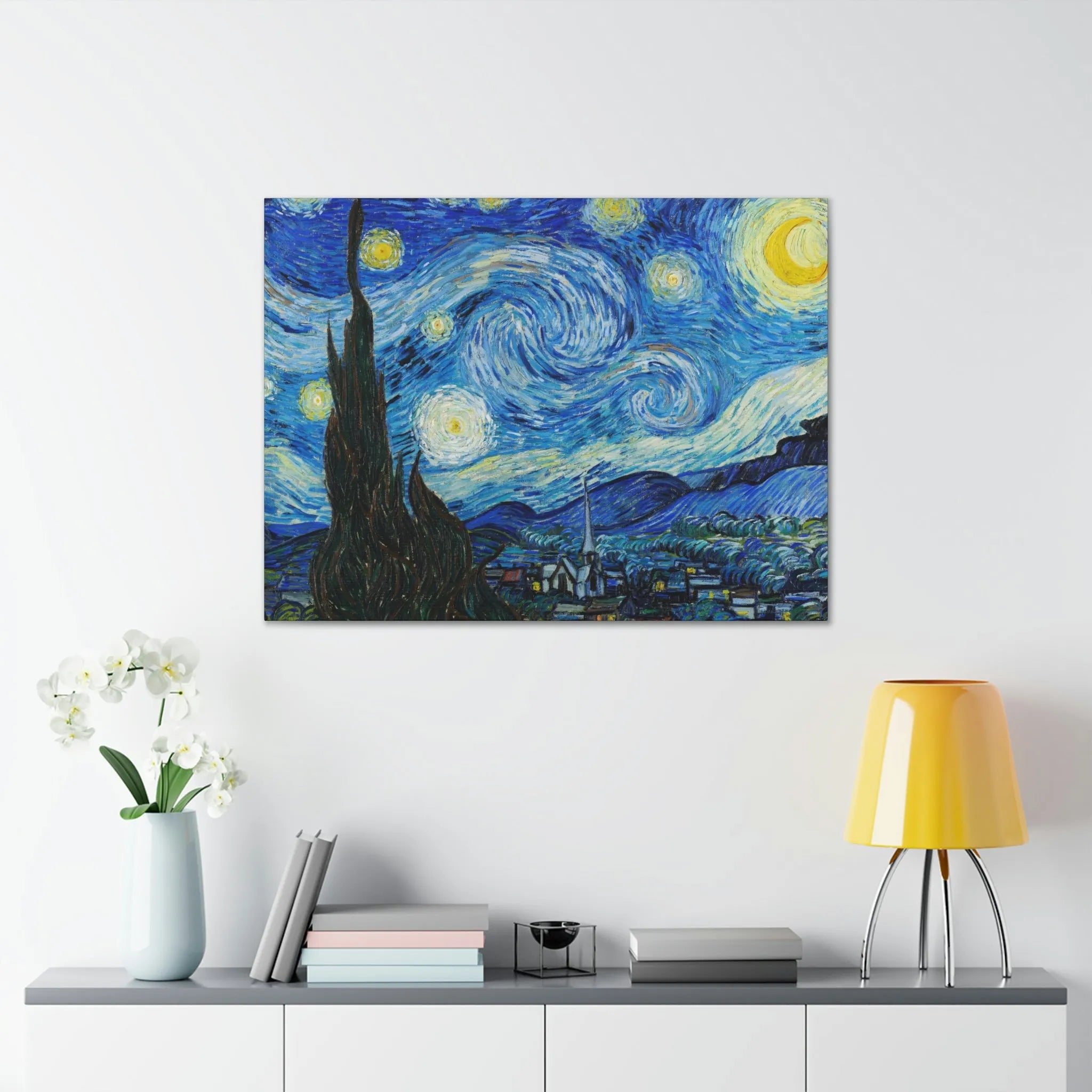 The Starry Night Van Gogh Canvas Gallery Wraps - Famous Art