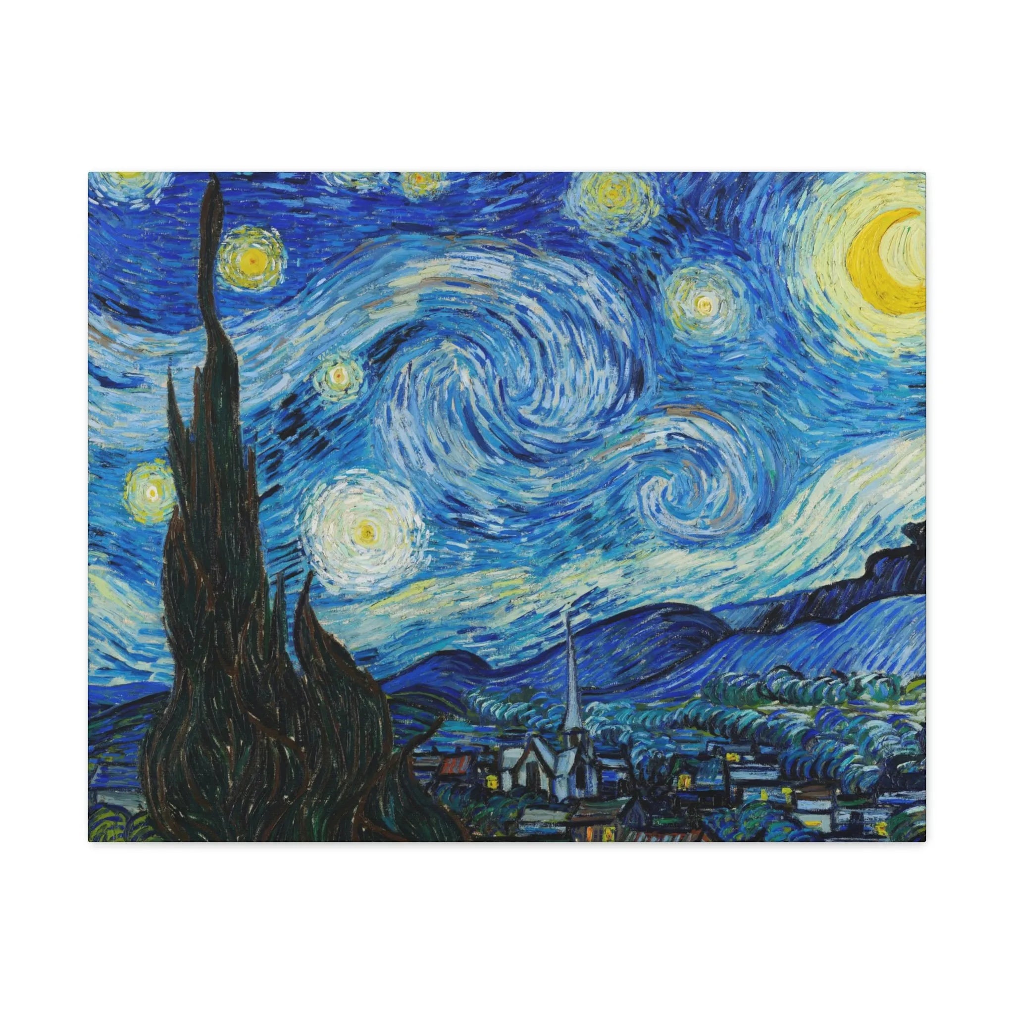 The Starry Night Van Gogh Canvas Gallery Wraps - Famous Art