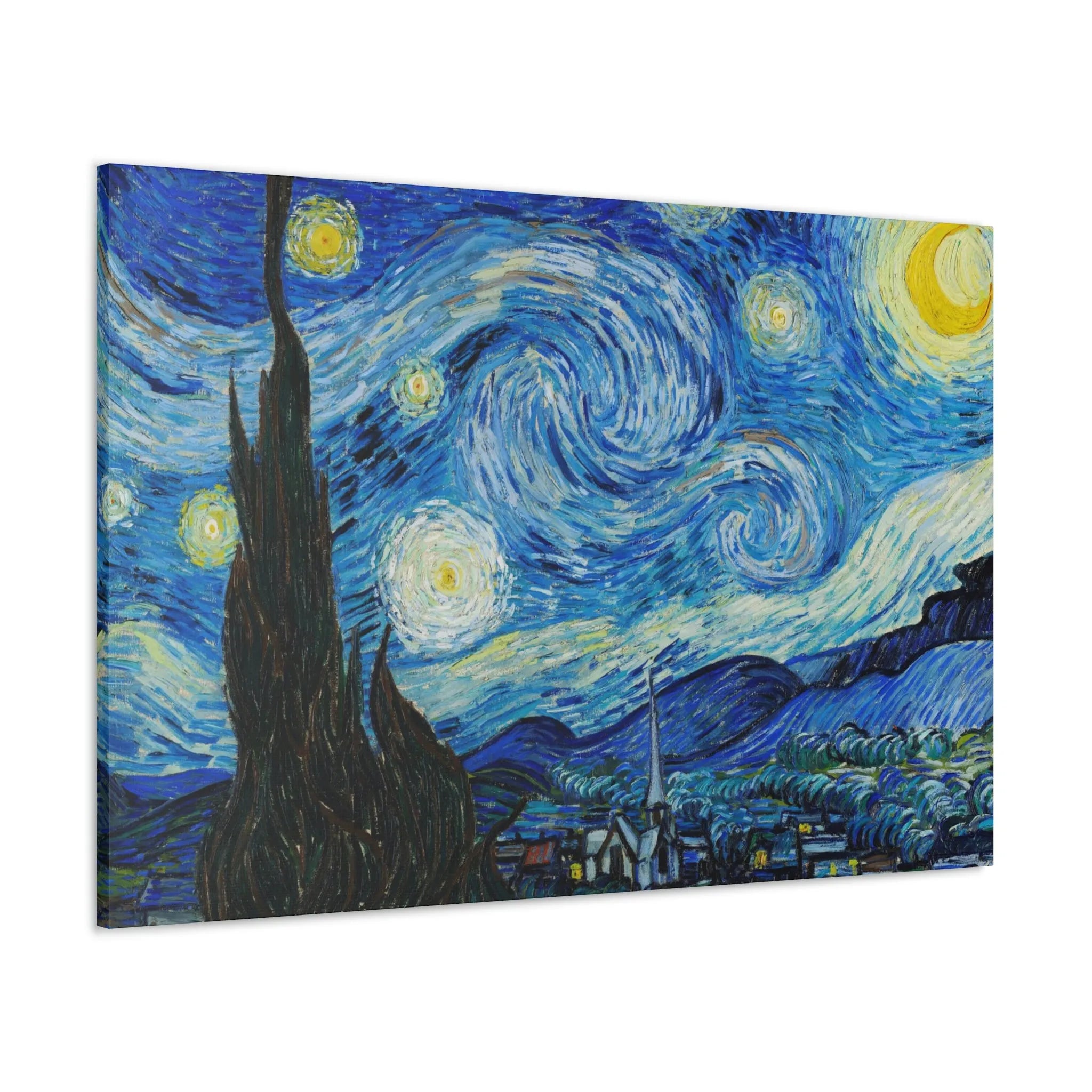 The Starry Night Van Gogh Canvas Gallery Wraps - Famous Art